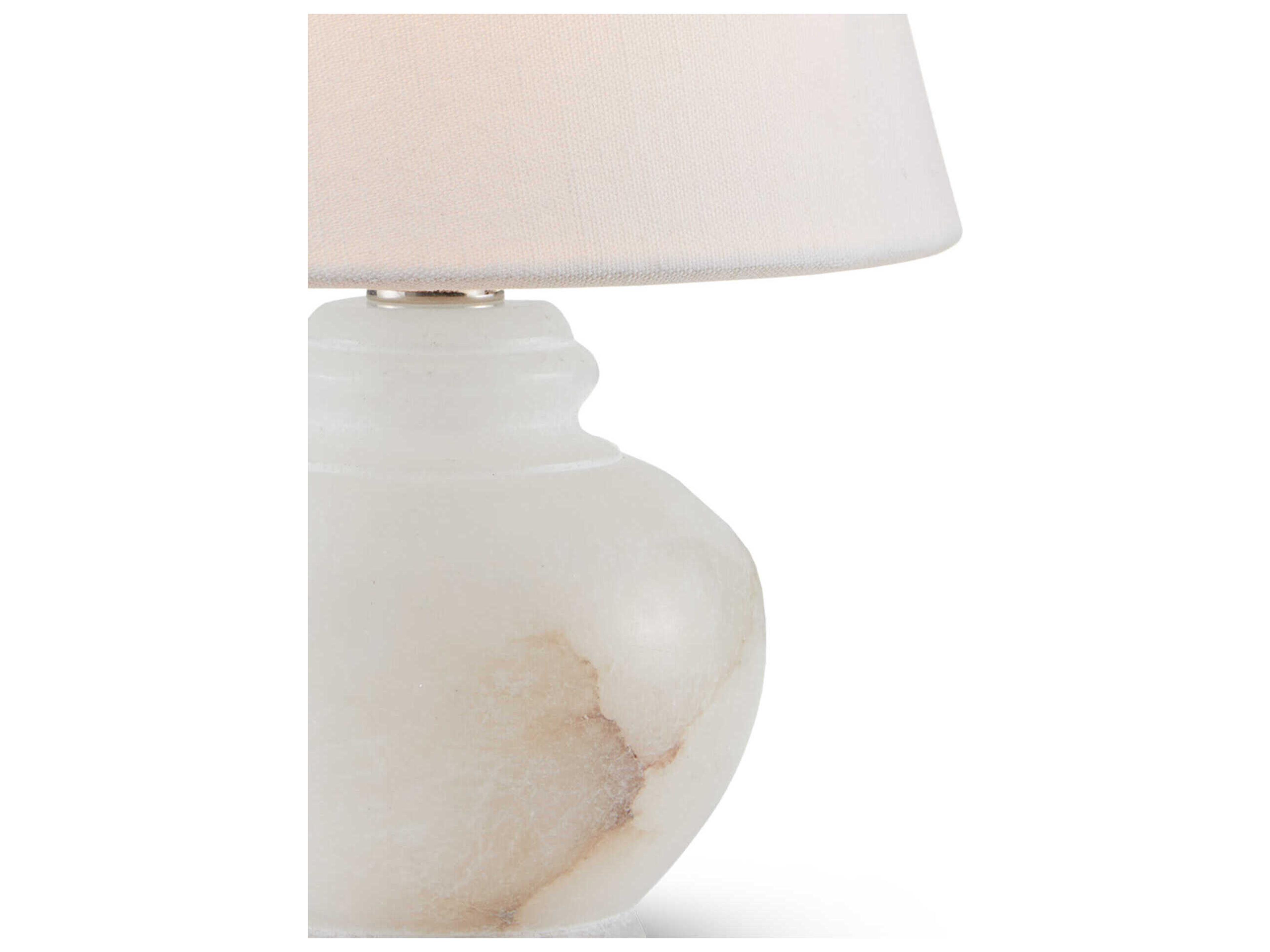 Currey & Company Piccolo Natural Alabaster White Table Lamp