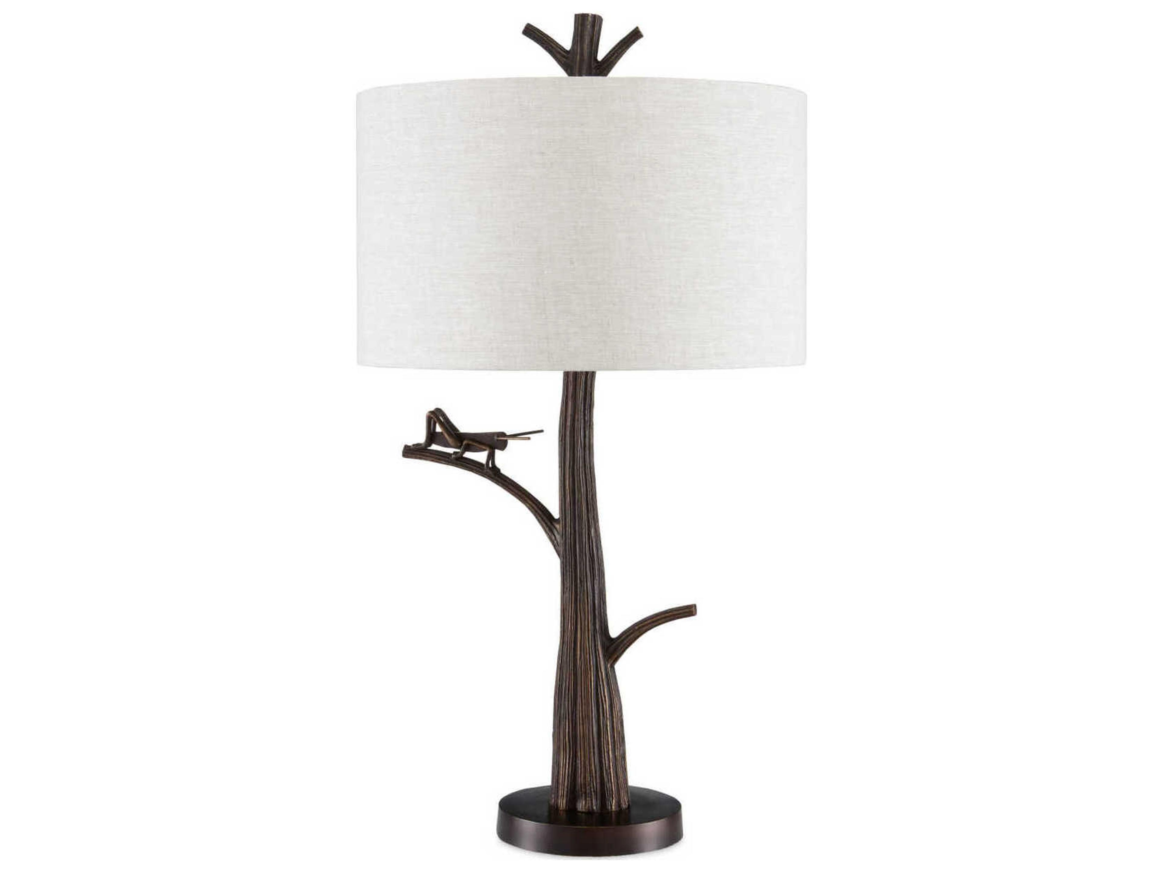 Currey & Company Grasshopper Bronze Buffet Lamp