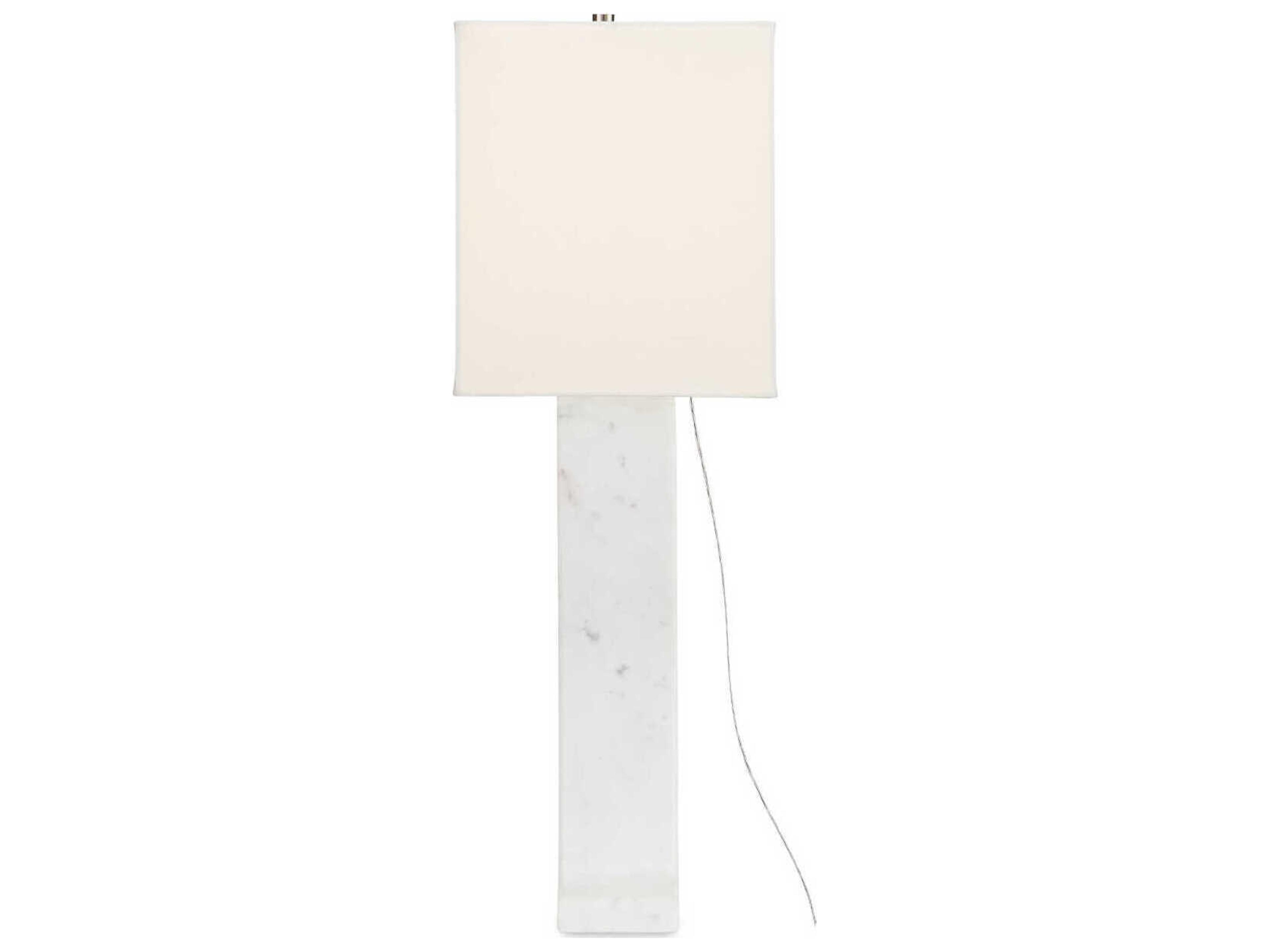 Currey & Company Leo White Marble Buffet Lamp