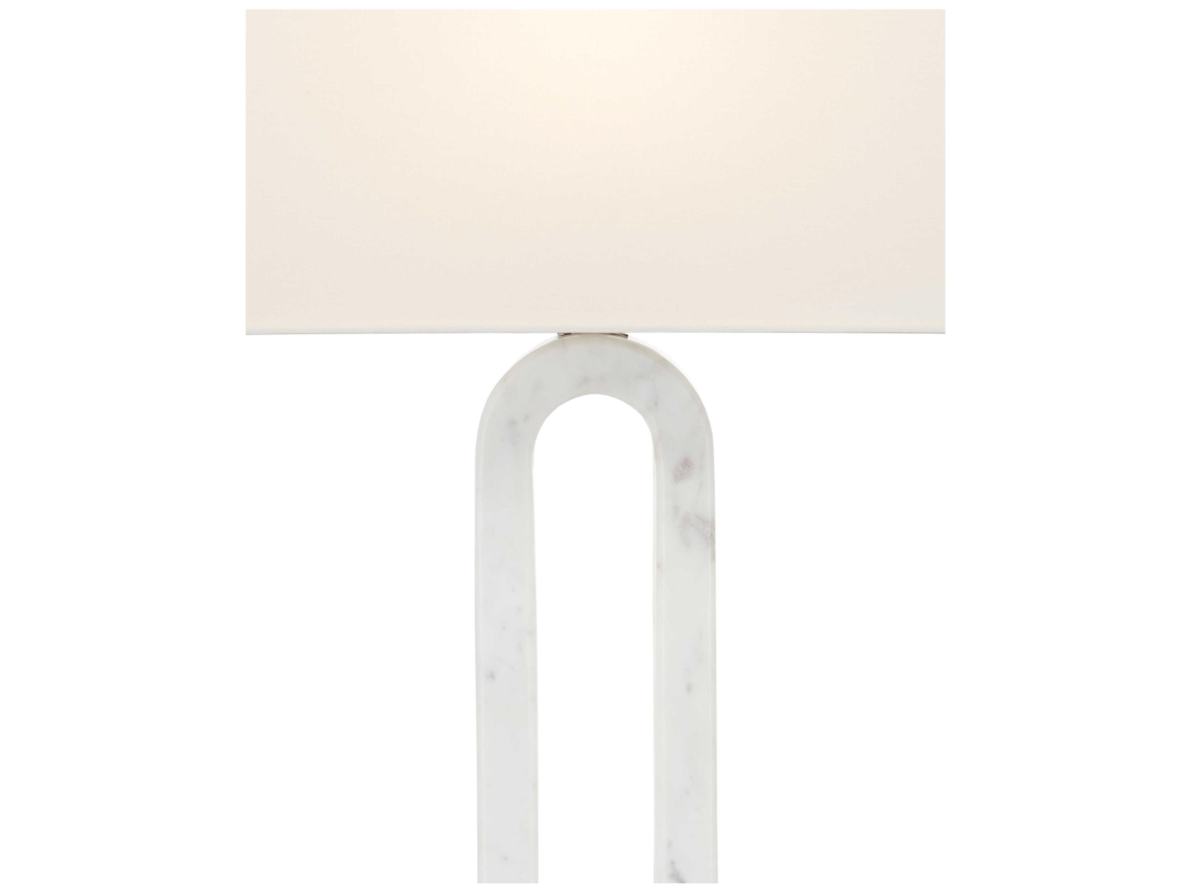 Currey & Company Leo White Marble Buffet Lamp