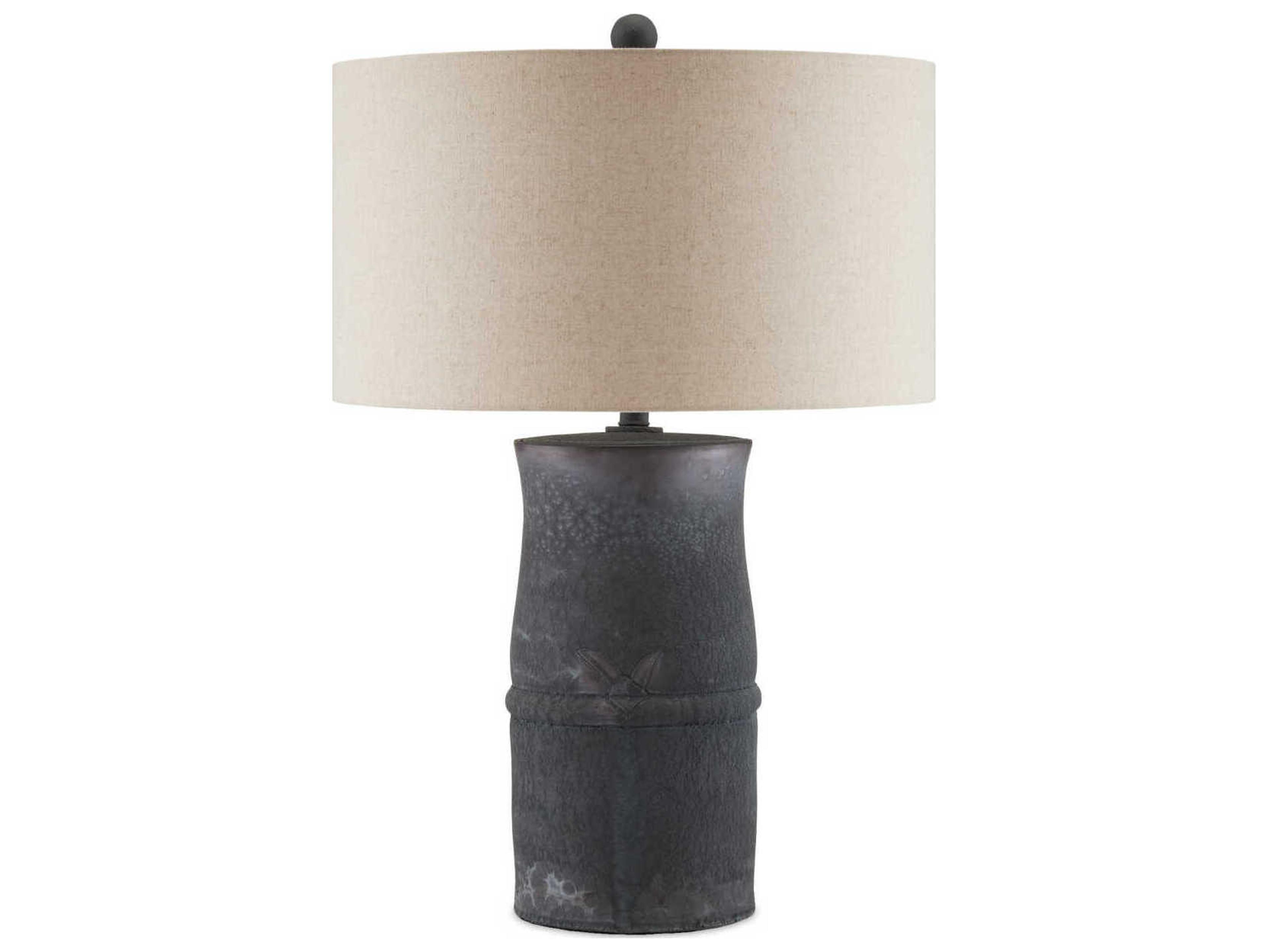 Currey & Company Croft Satin Dark Gray Buffet Lamp