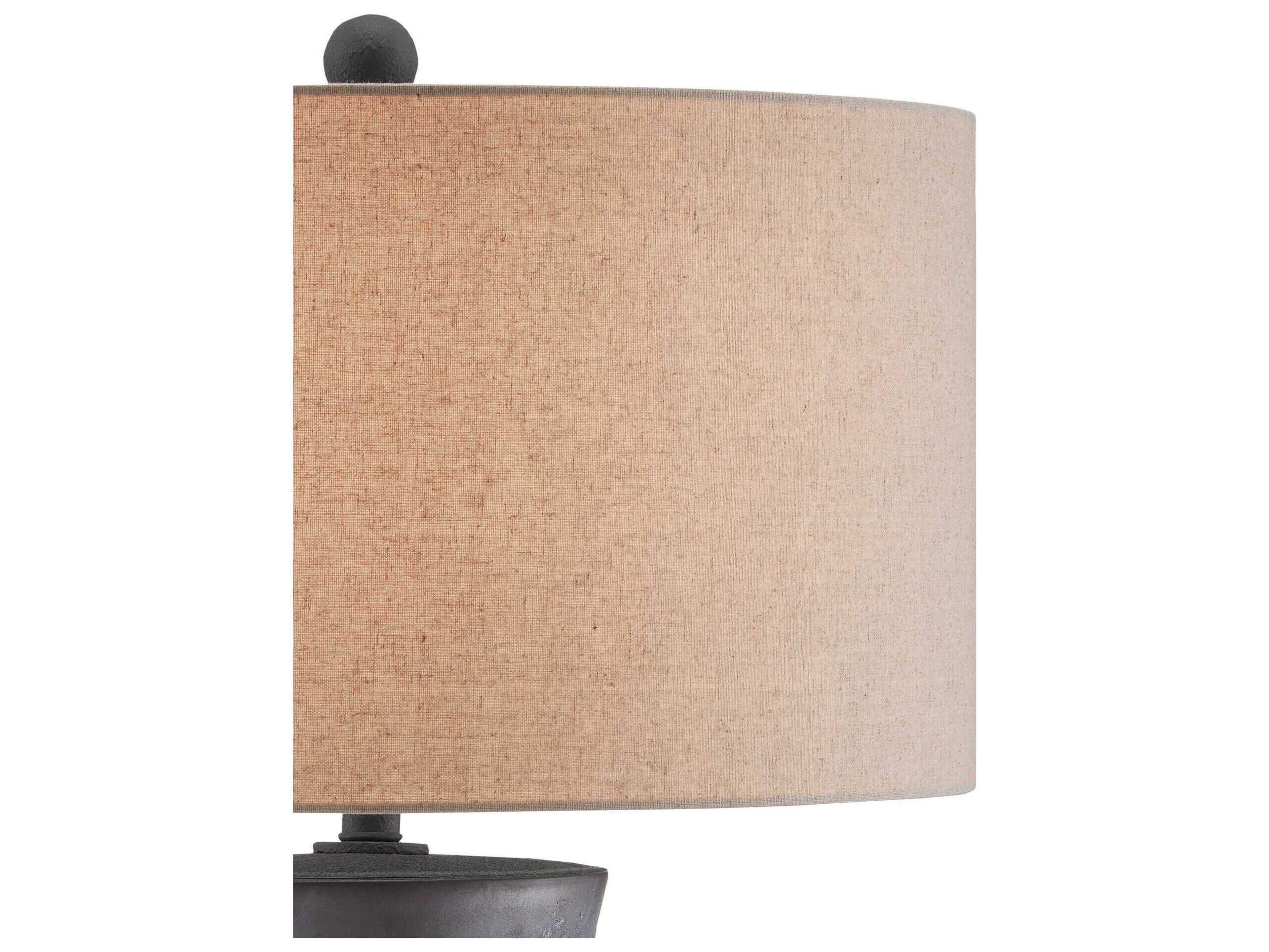 Currey & Company Croft Satin Dark Gray Buffet Lamp