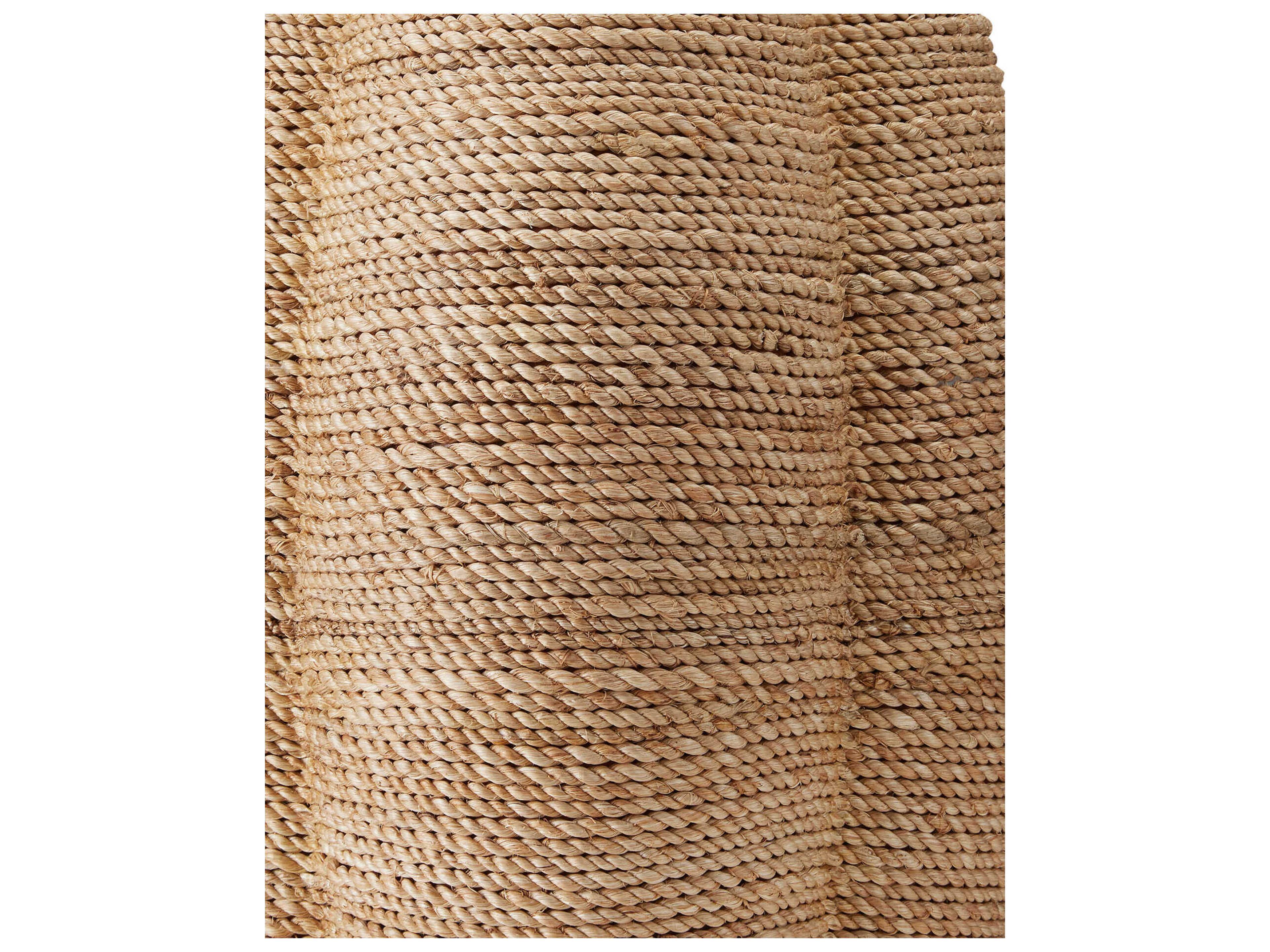 Currey & Company Karnak Satin Black Natural Abaca Rope Buffet Lamp