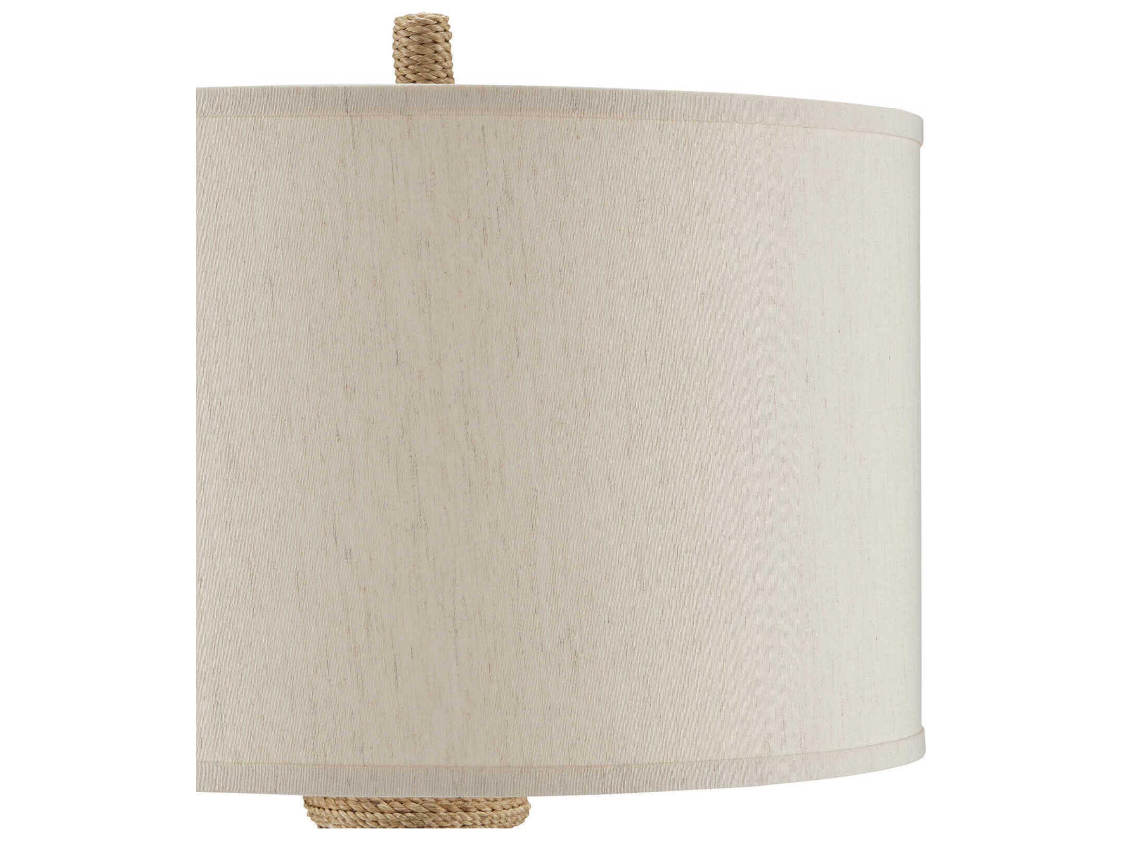 Currey & Company Joppa Natural Light Linen Brown Buffet Lamp