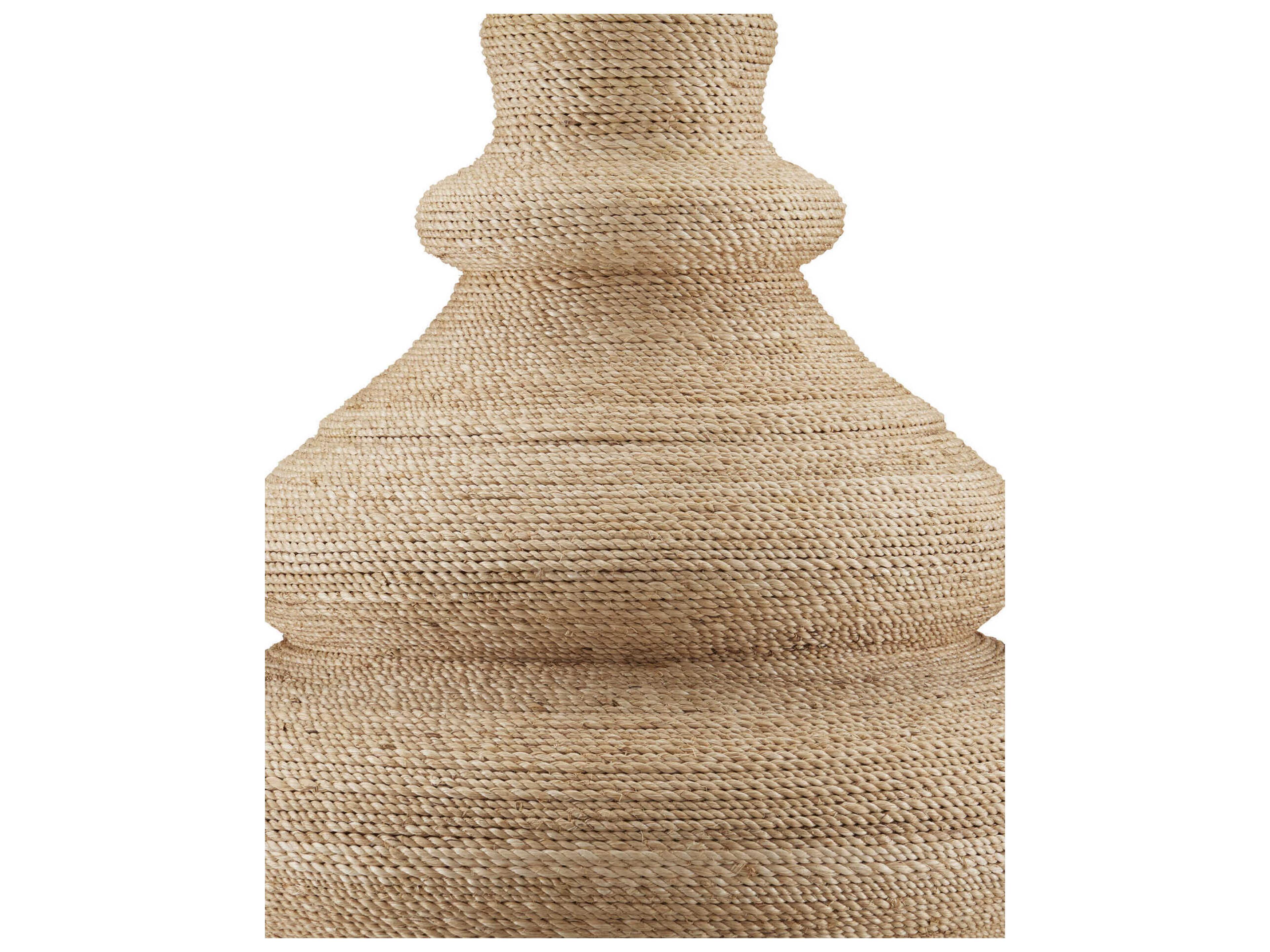 Currey & Company Jaru Natural Linen Brown Buffet Lamp