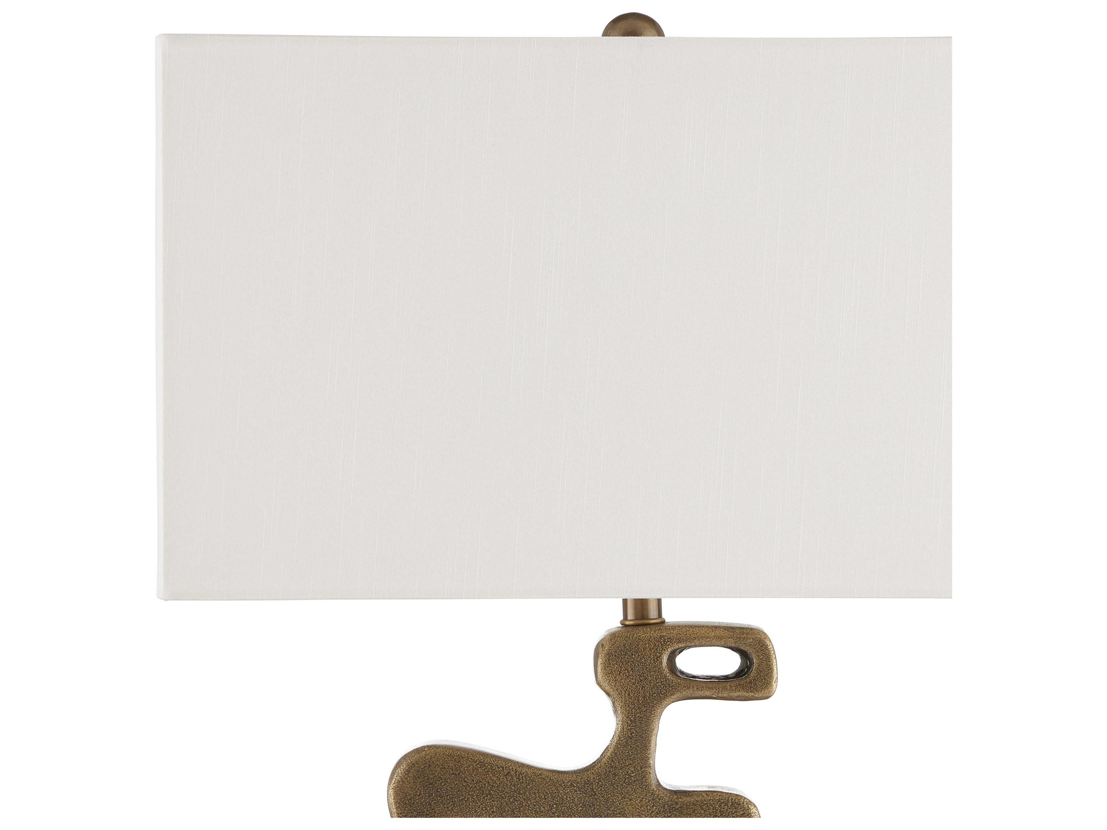 Currey & Company Mithra Antique Brass Black Buffet Lamp