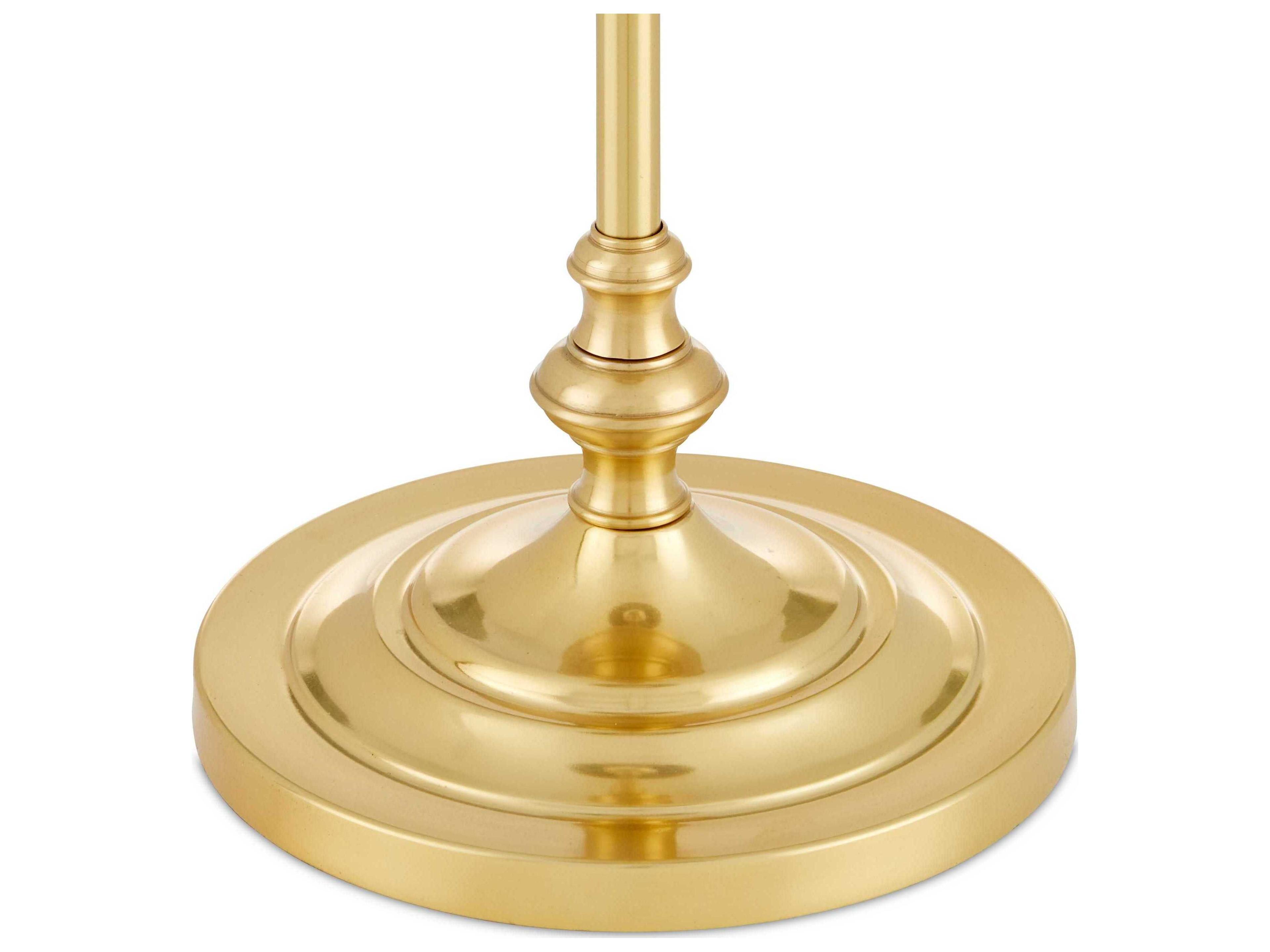 Currey & Company Deauville Polished Brass Natural Seagrass Buffet Lamp