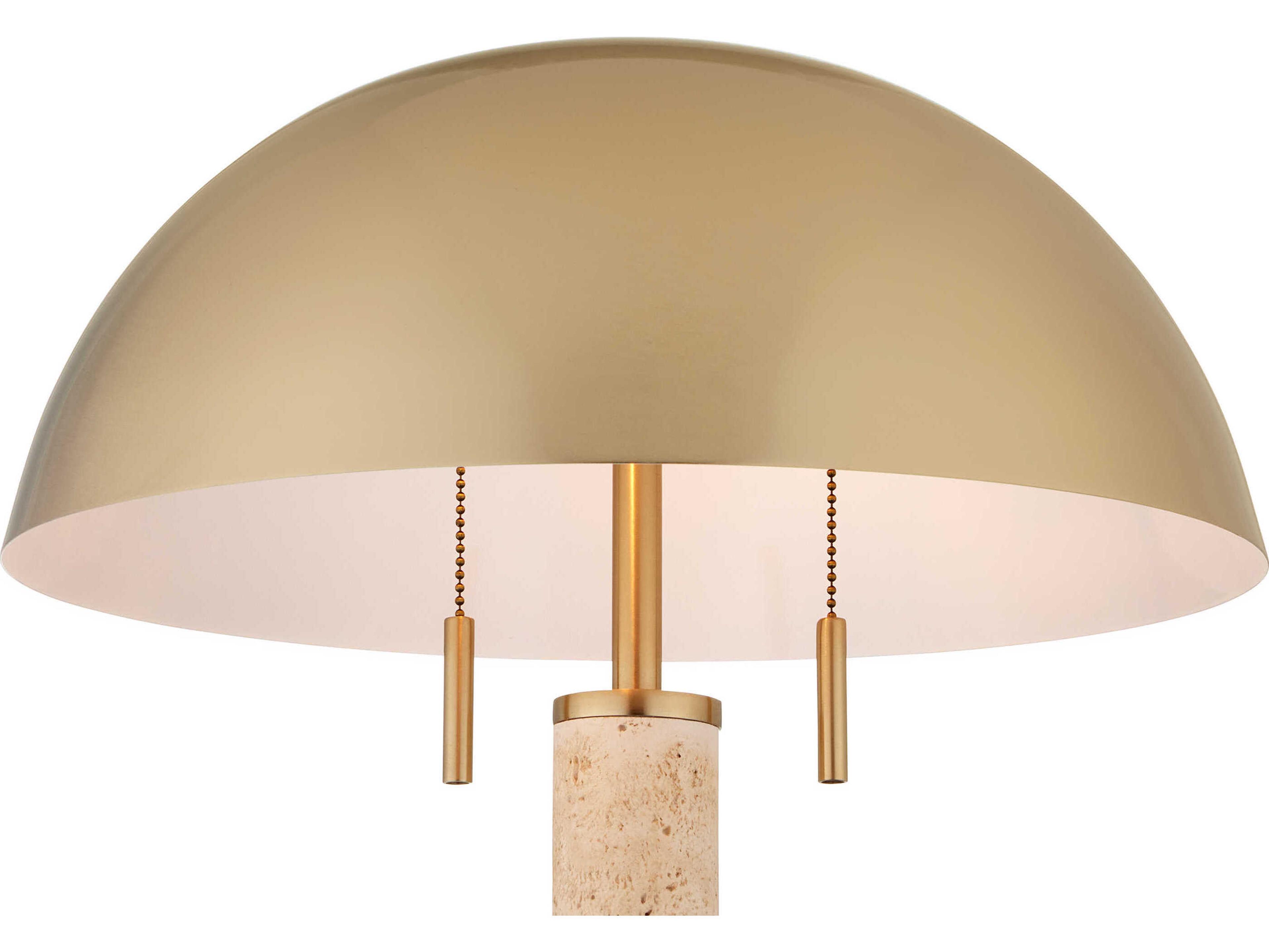 Currey & Company Miles Brass Natural Metal Table Lamp