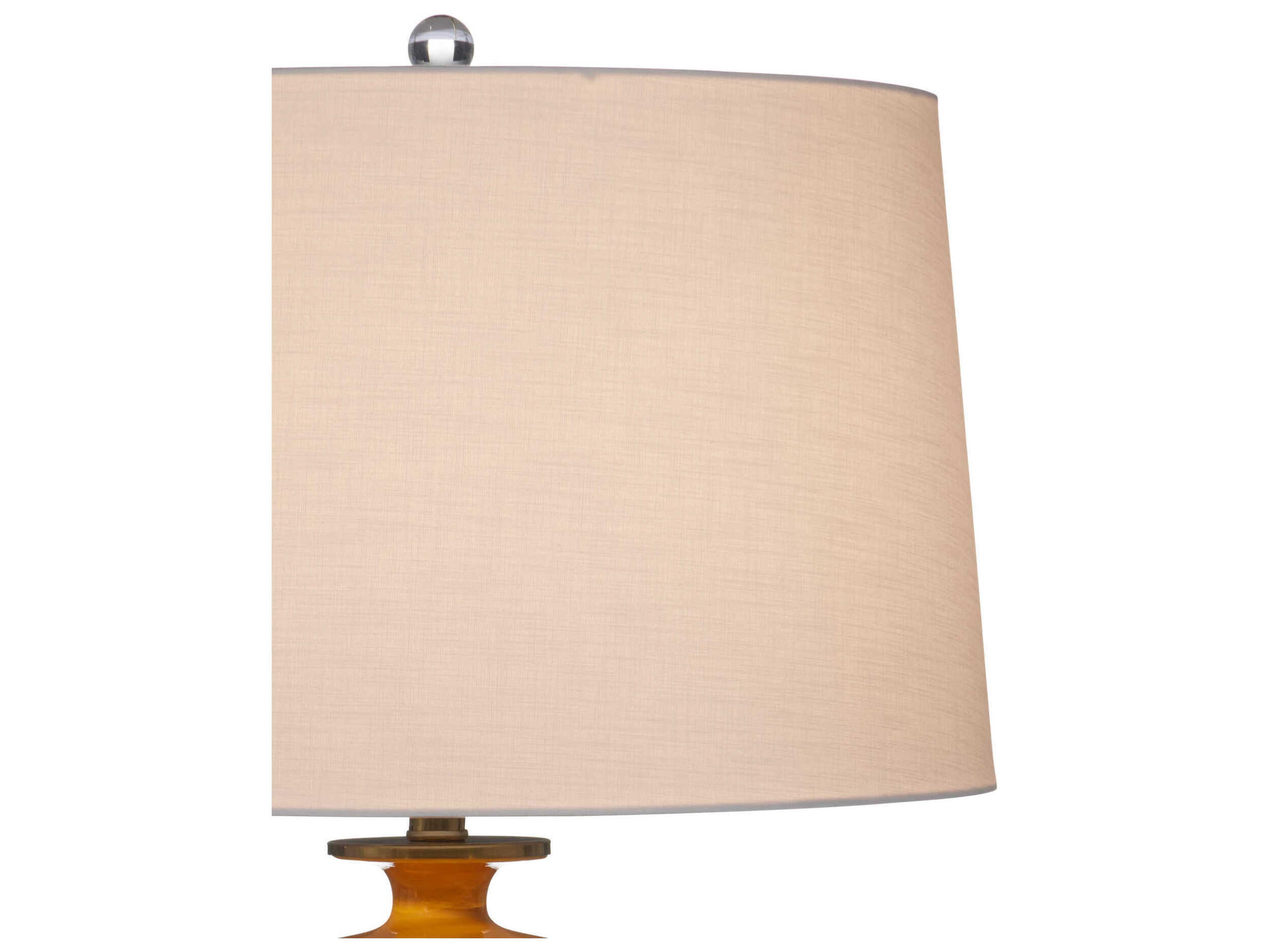 Currey & Company Imperial Yellow Natural Brass Buffet Lamp