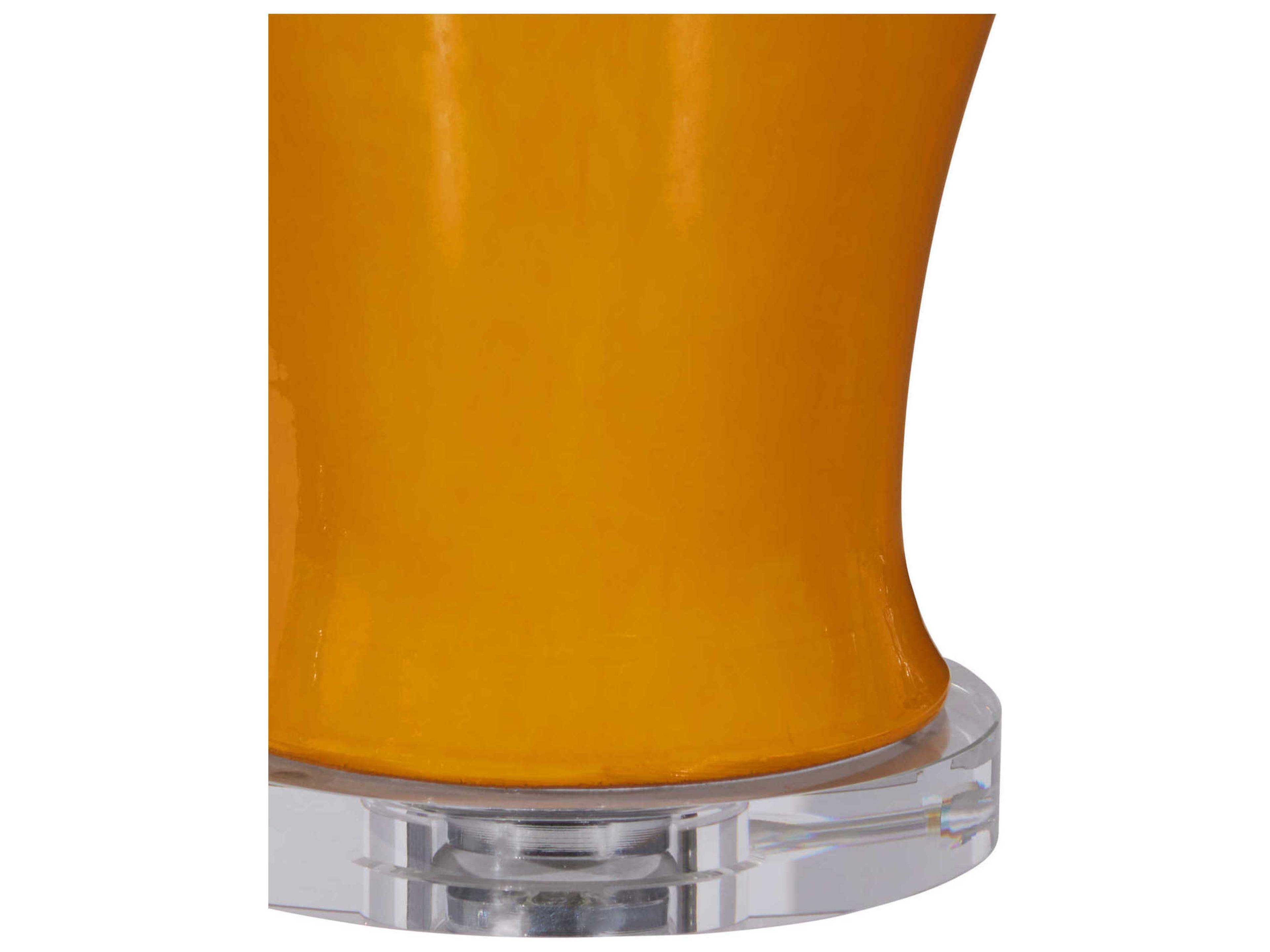 Currey & Company Imperial Yellow Natural Brass Buffet Lamp