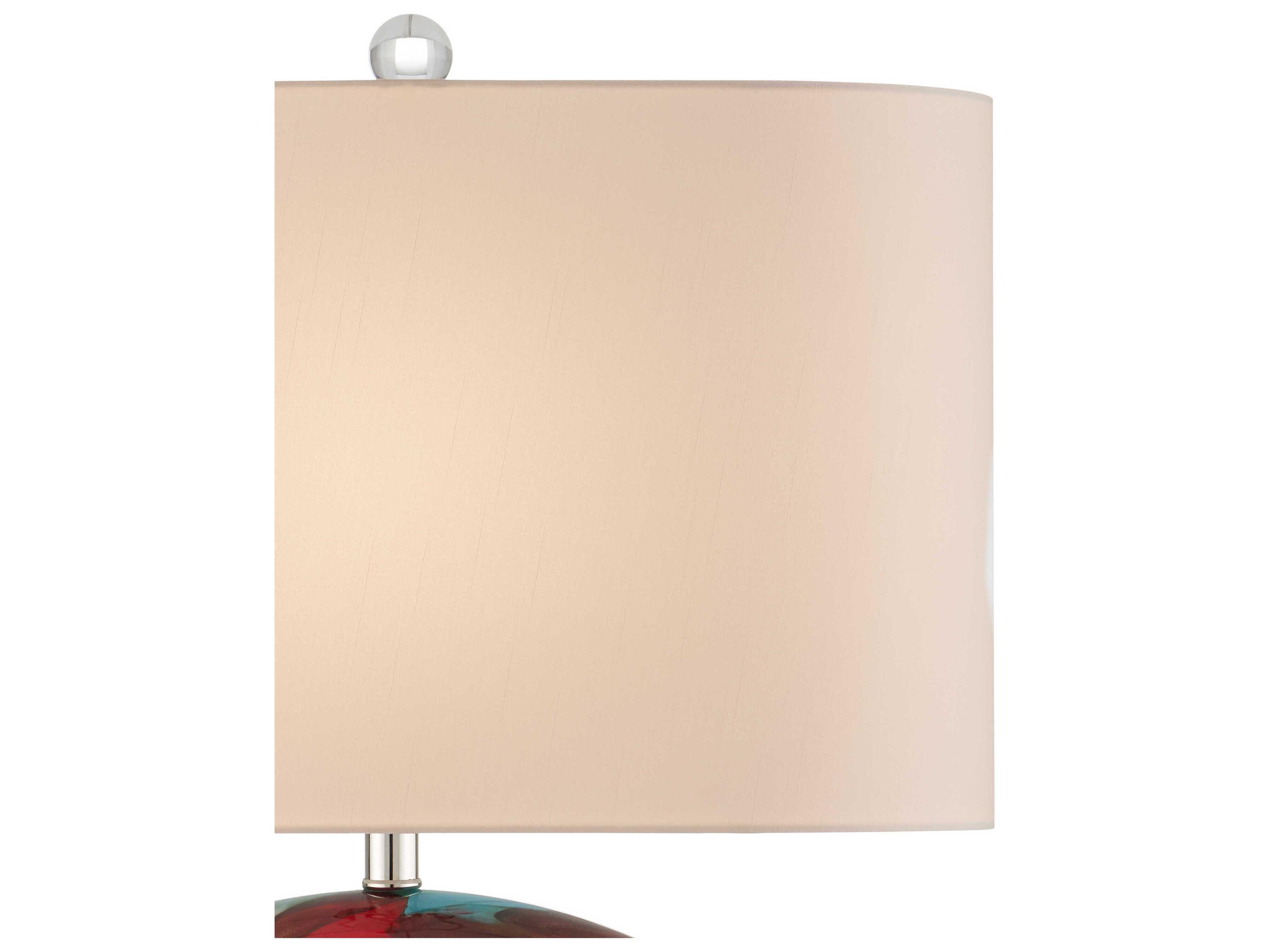 Currey & Company Vivid Red Buffet Lamp