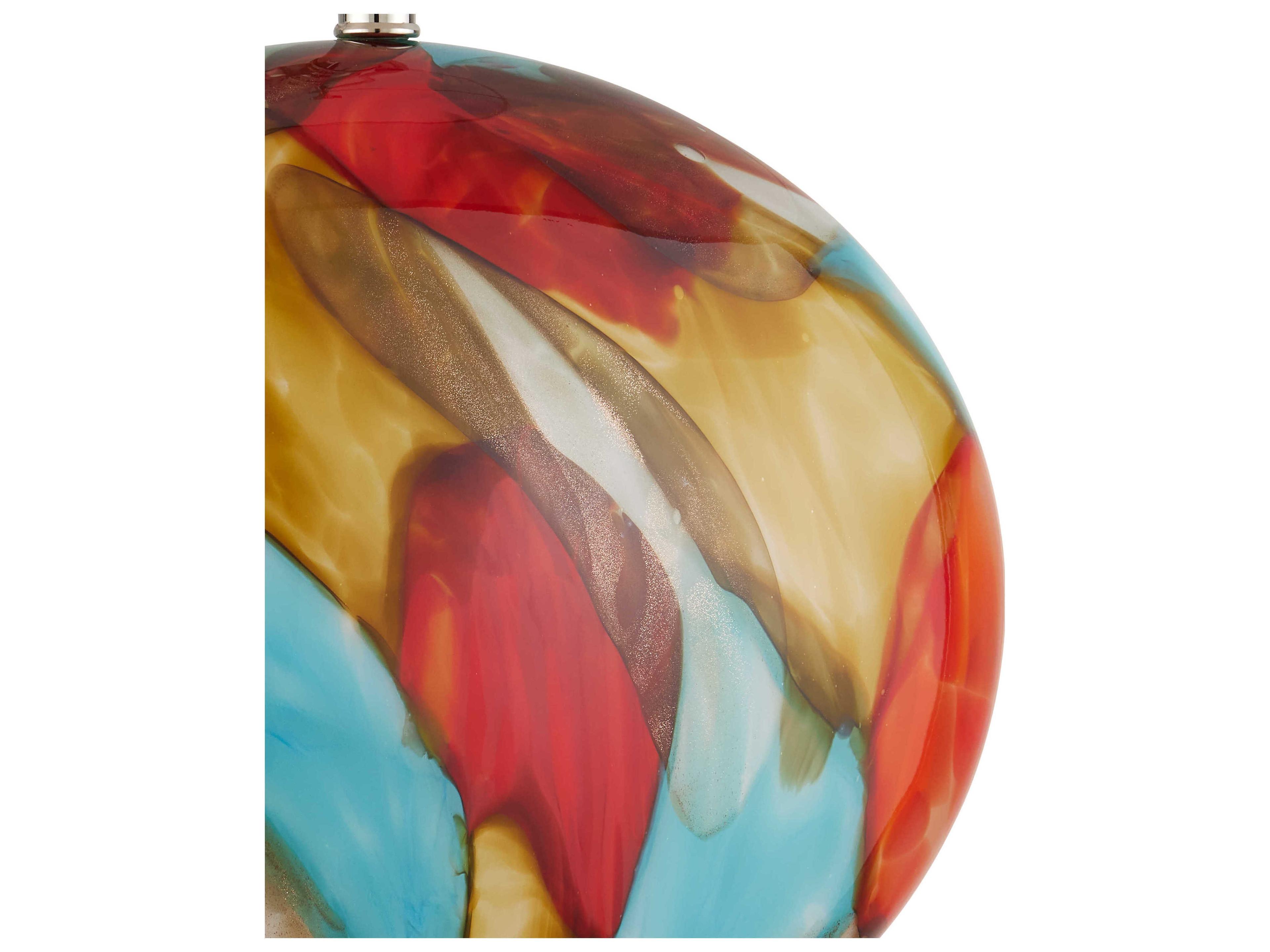 Currey & Company Vivid Red Buffet Lamp