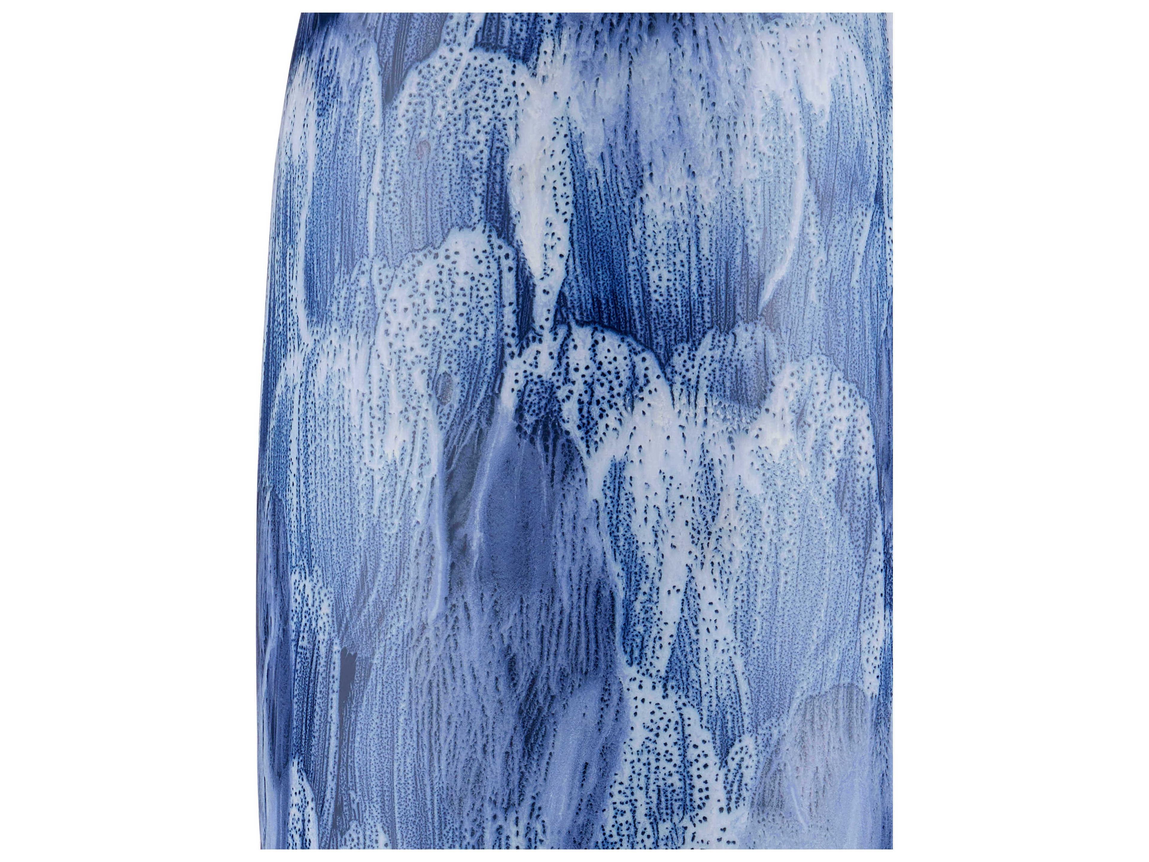 Currey & Company Pallas Blue White Brushed Nickel Buffet Lamp