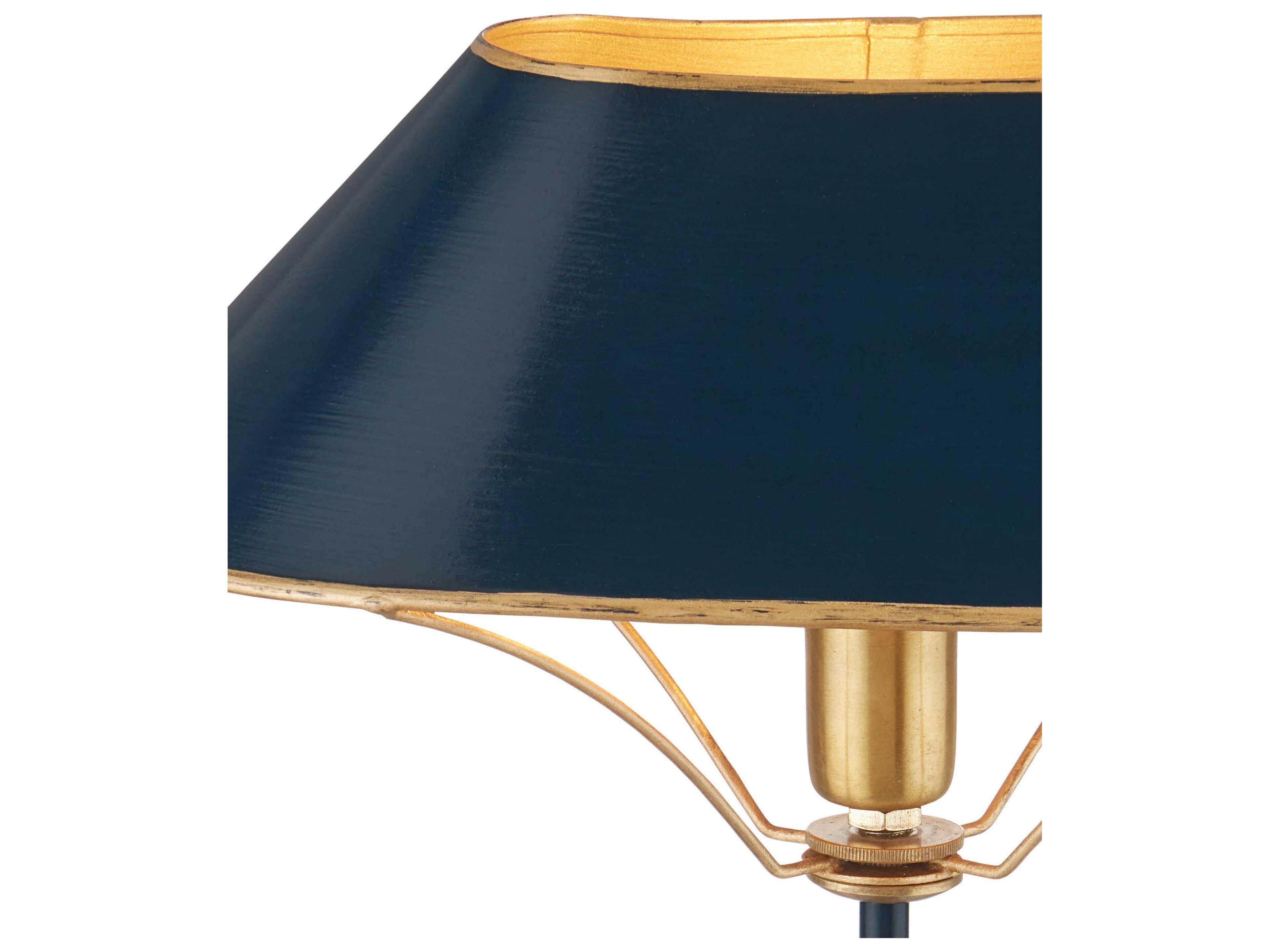 Currey & Company Daphne Navy Gold Table Lamp