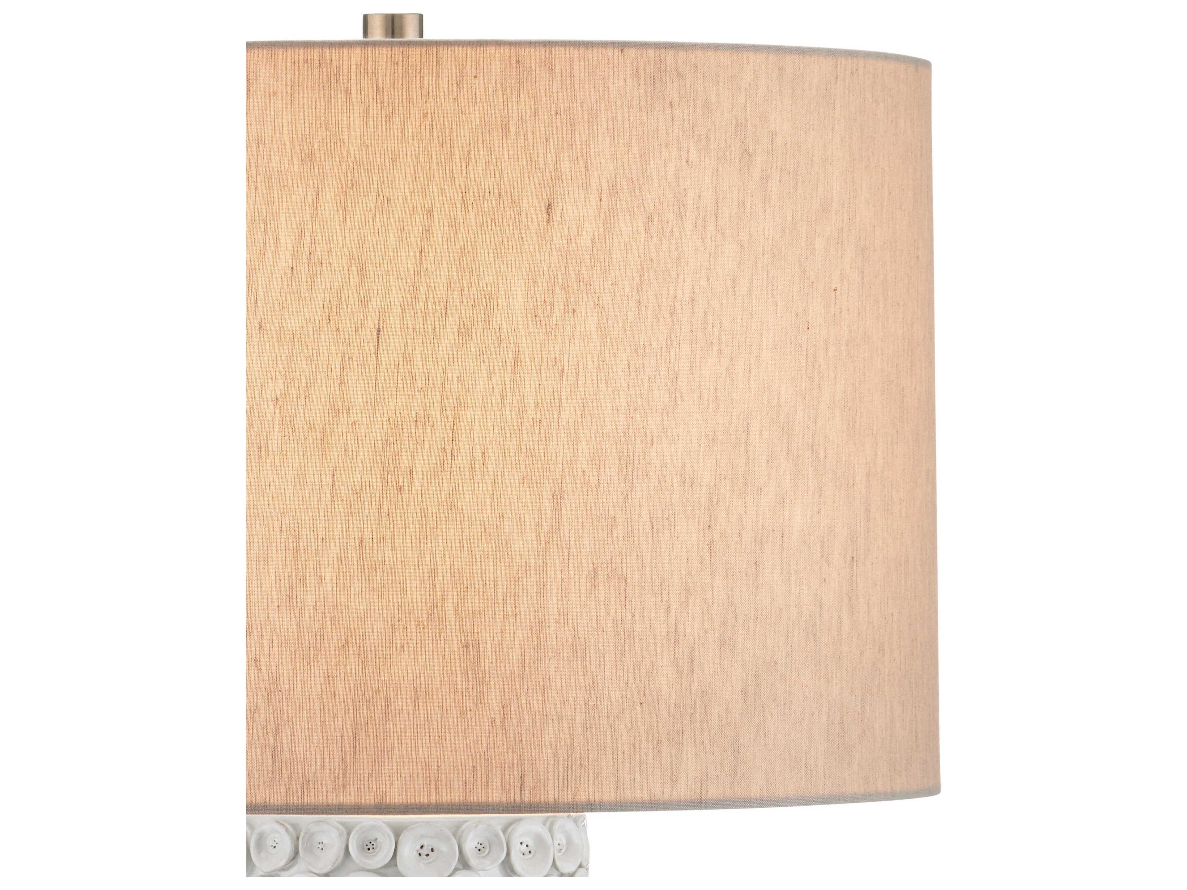 Currey & Company Buttons White Buffet Lamp