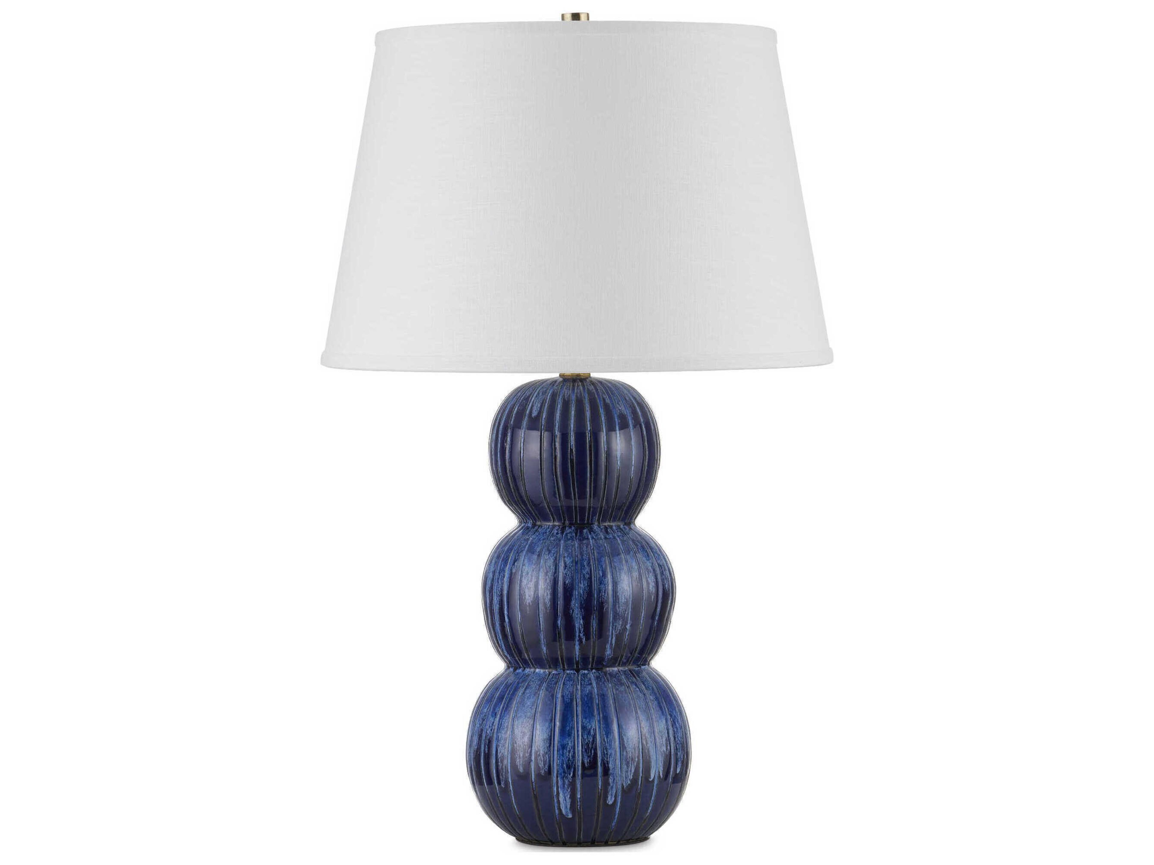 Currey & Company Salacia Blue Buffet Lamp