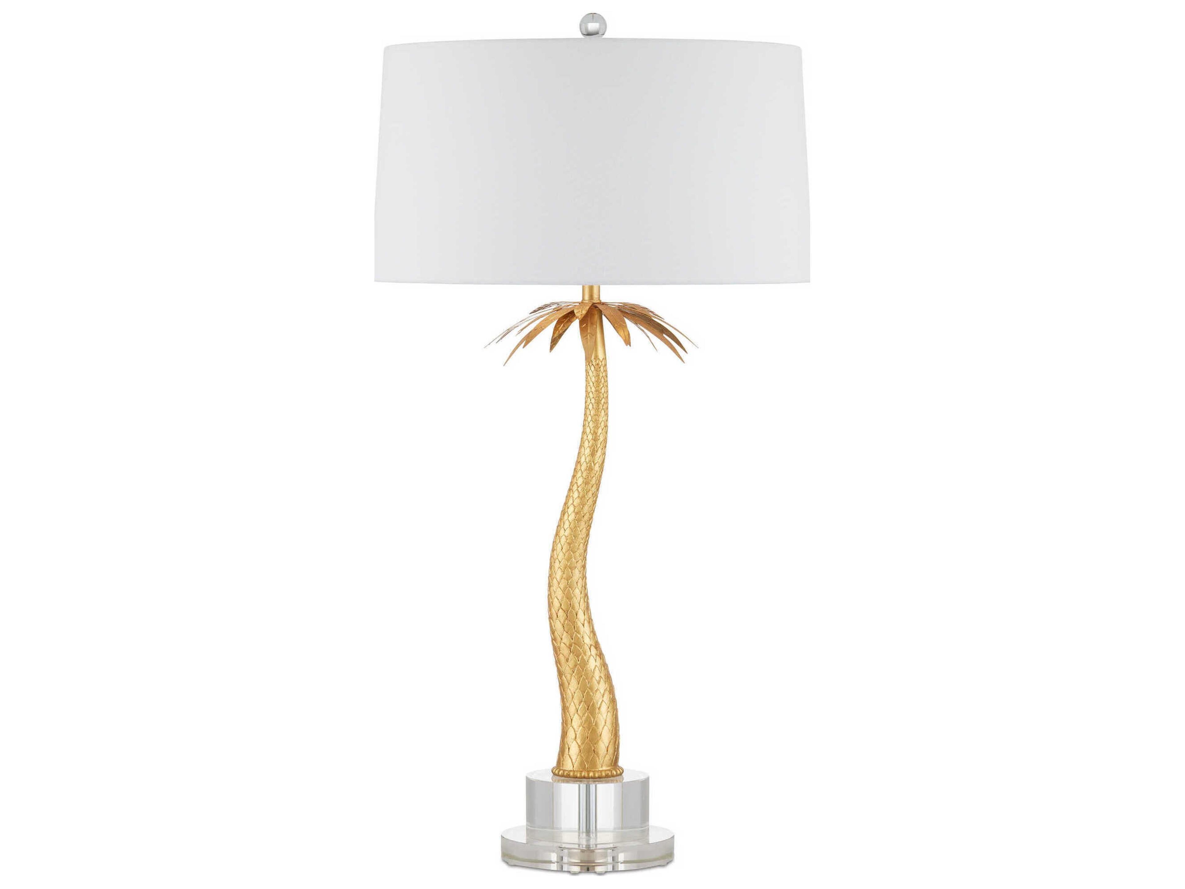 Currey & Company Mazari Contemporary Gold Leaf Buffet Lamp