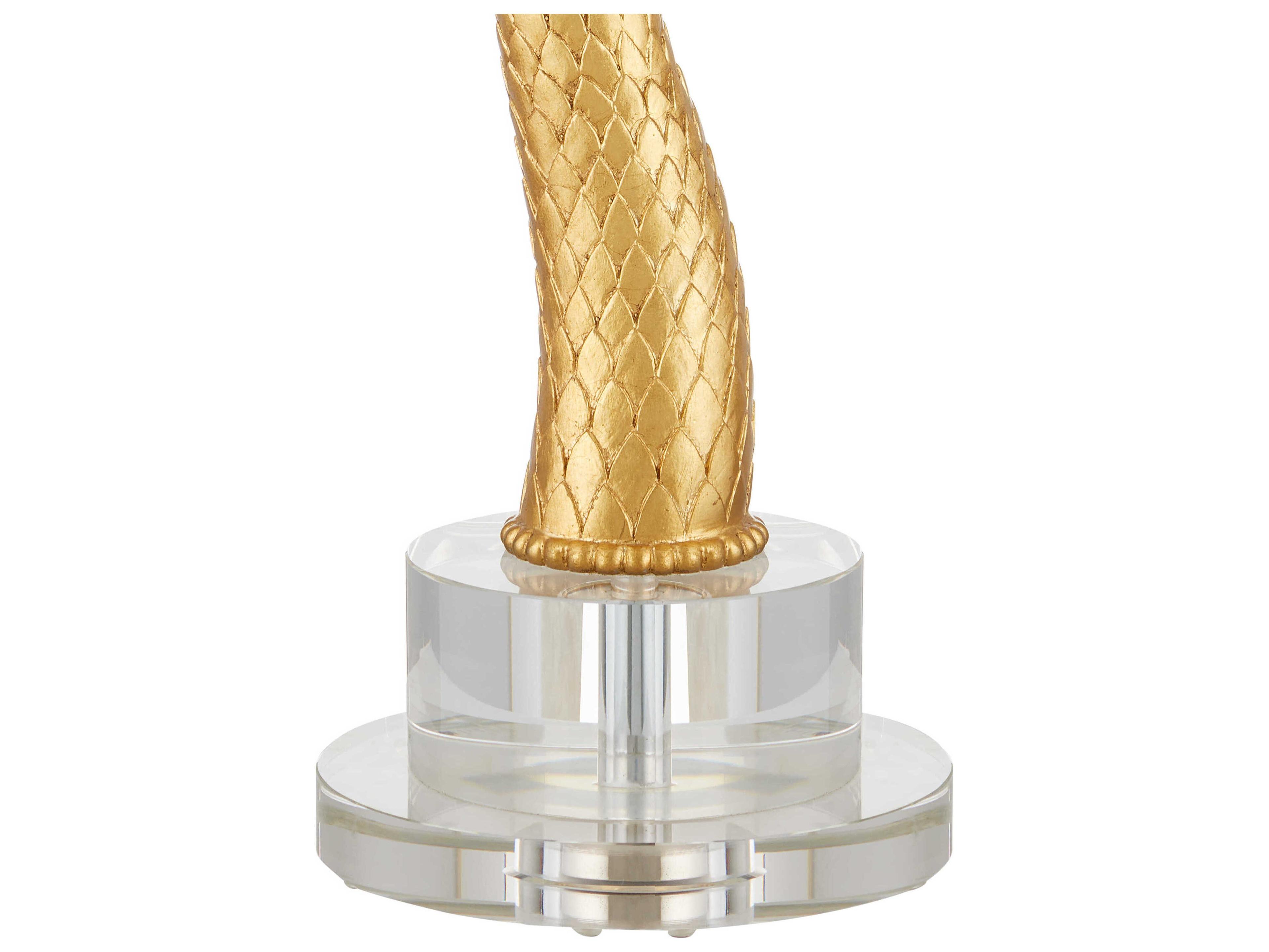 Currey & Company Mazari Contemporary Gold Leaf Buffet Lamp