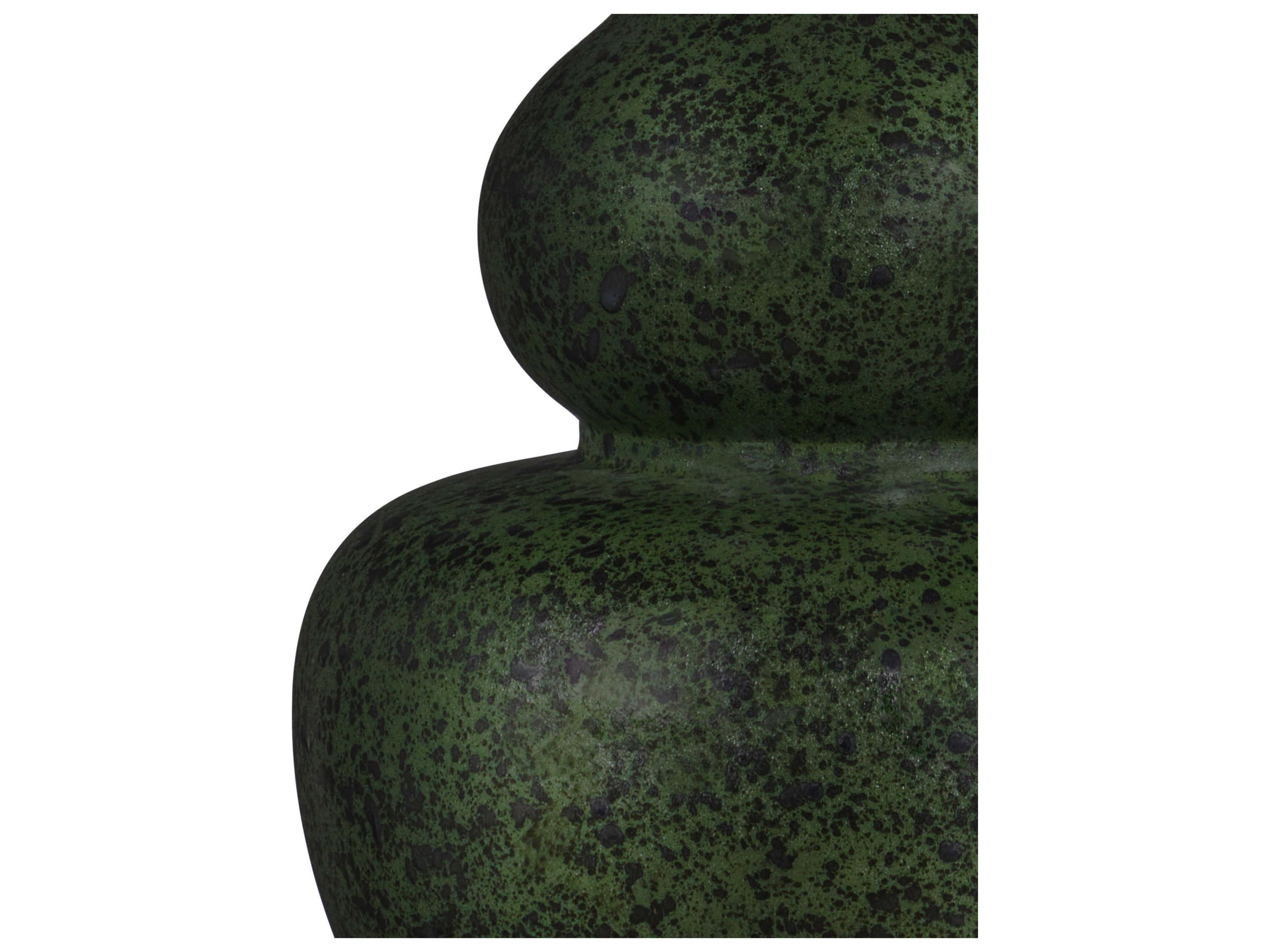 Currey & Company Kinnaird Moss Green Antique Brass Egg Shell Cotton Linen Buffet Lamp