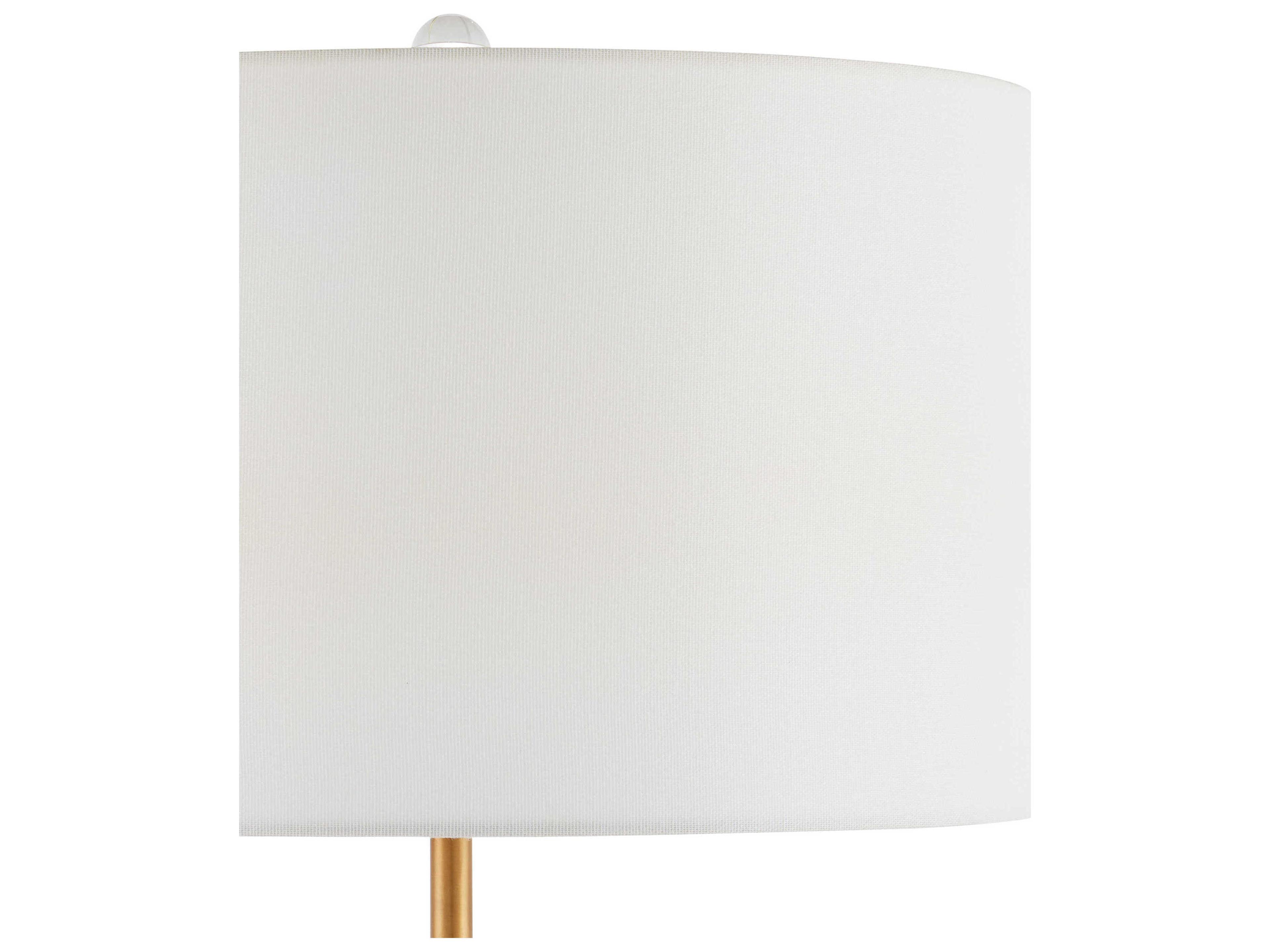 Currey & Company Deville Clear Antique Brass Buffet Lamp