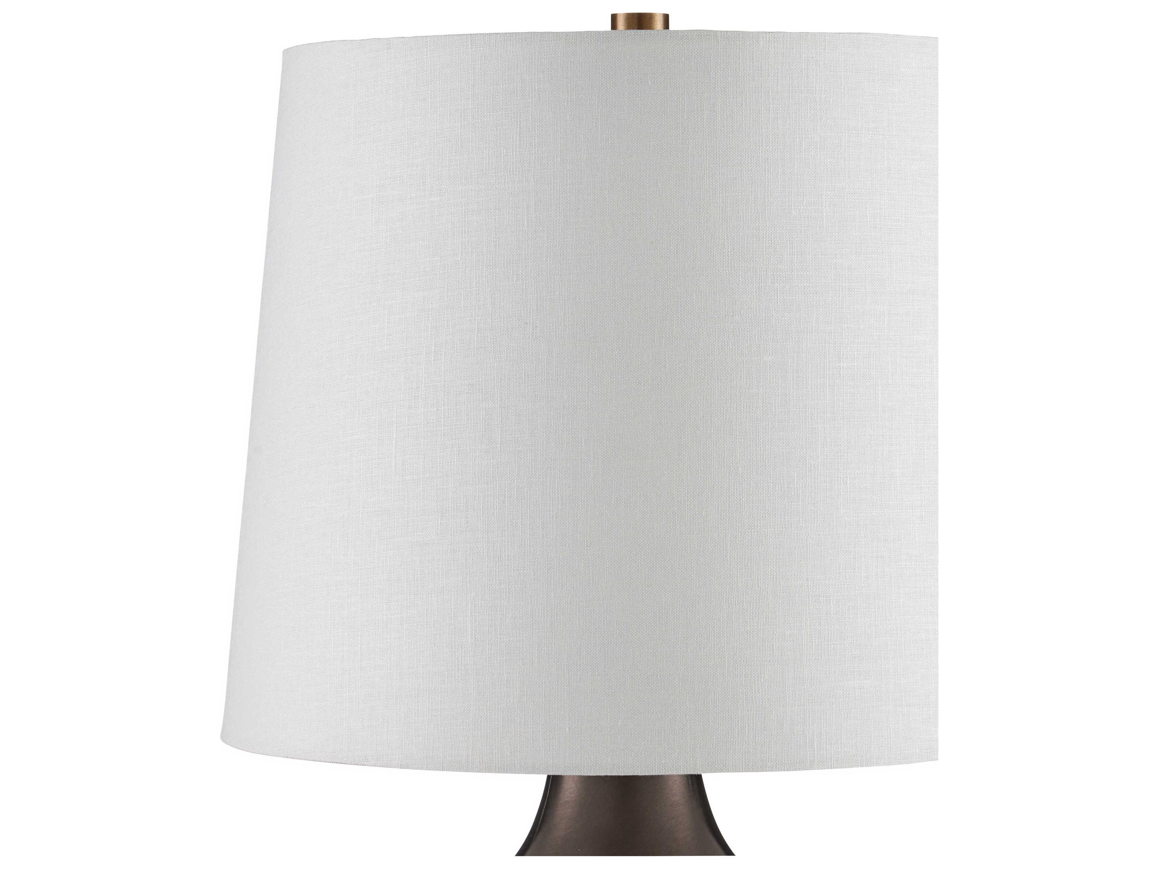 Currey & Company Tamerlane Black Nickel Vintage Brass Buffet Lamp