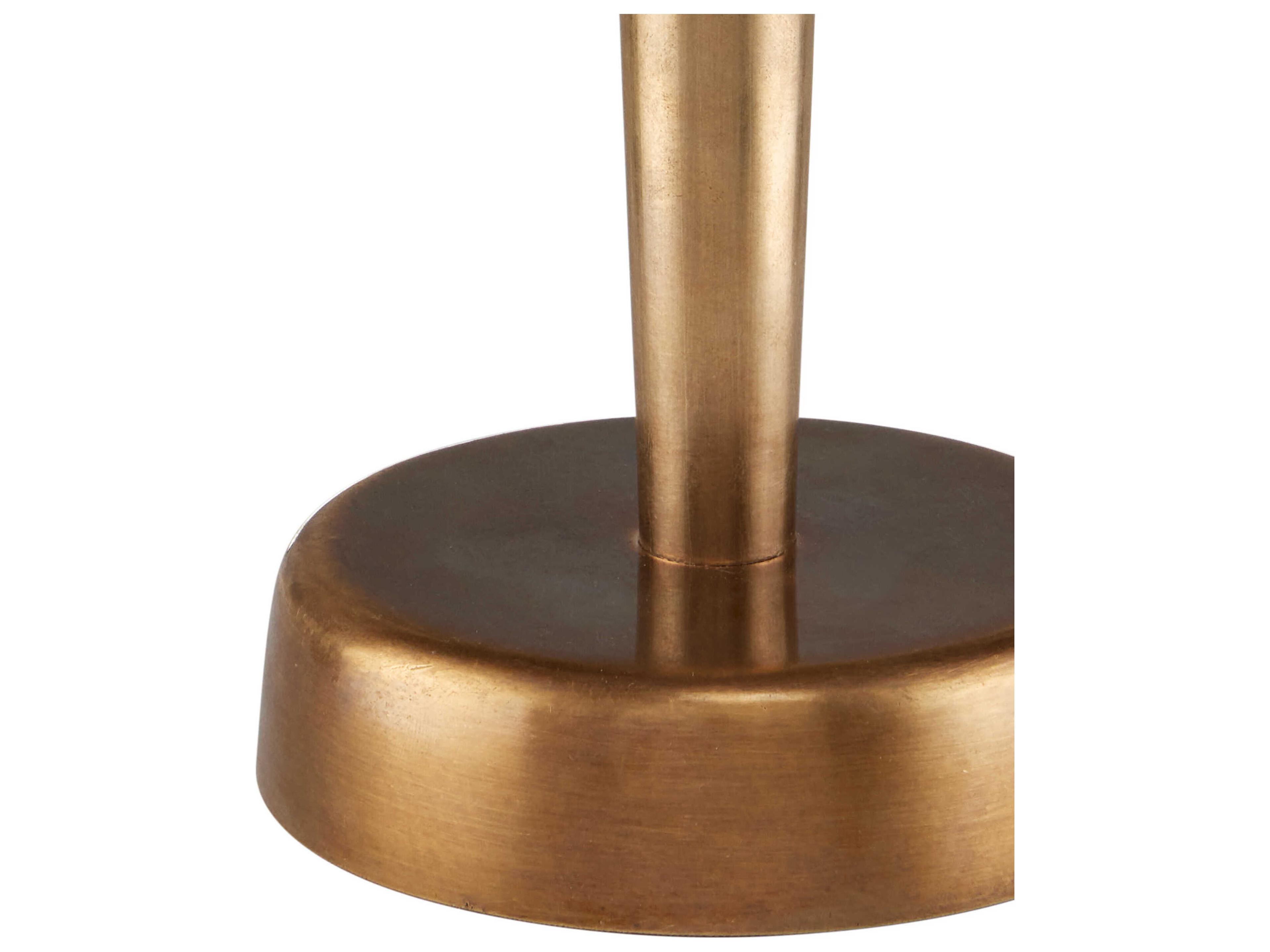 Currey & Company Gatsby Antique Brass Frosted Glass Table Lamp