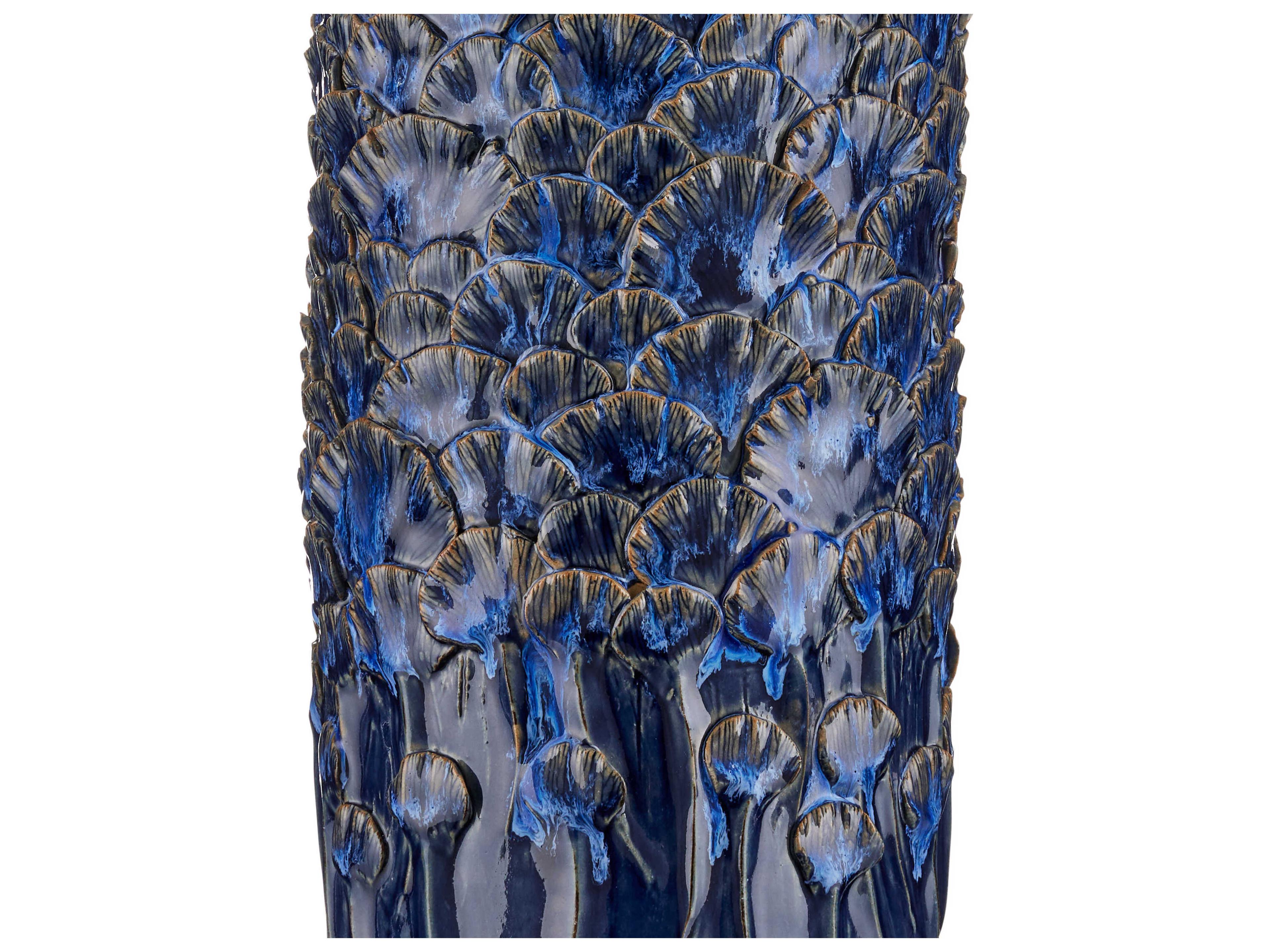 Currey & Company Fairmont Dark Blue Reactive Buffet Lamp