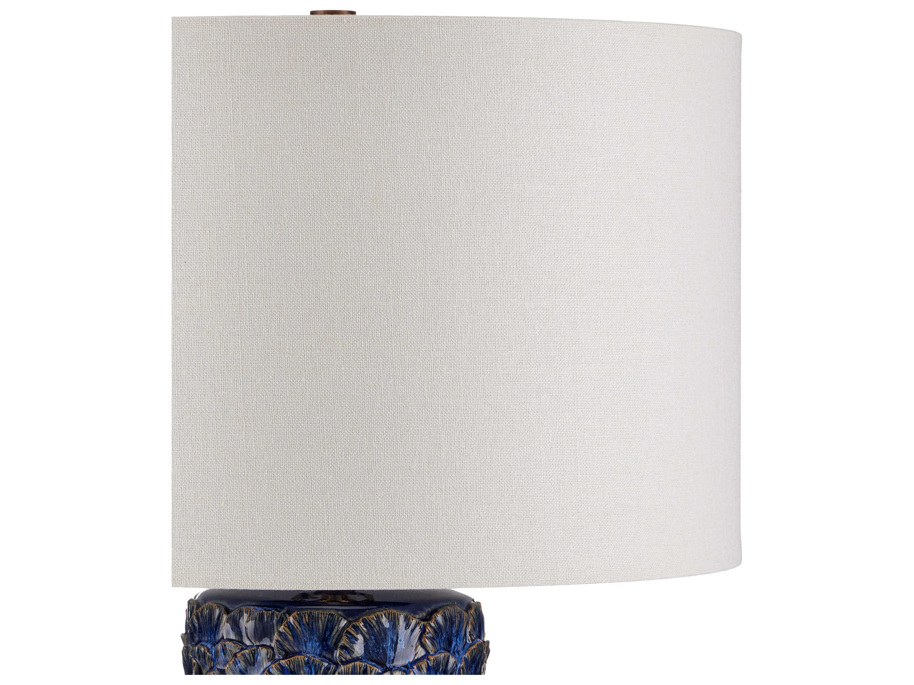 Currey & Company Fairmont Dark Blue Reactive Buffet Lamp