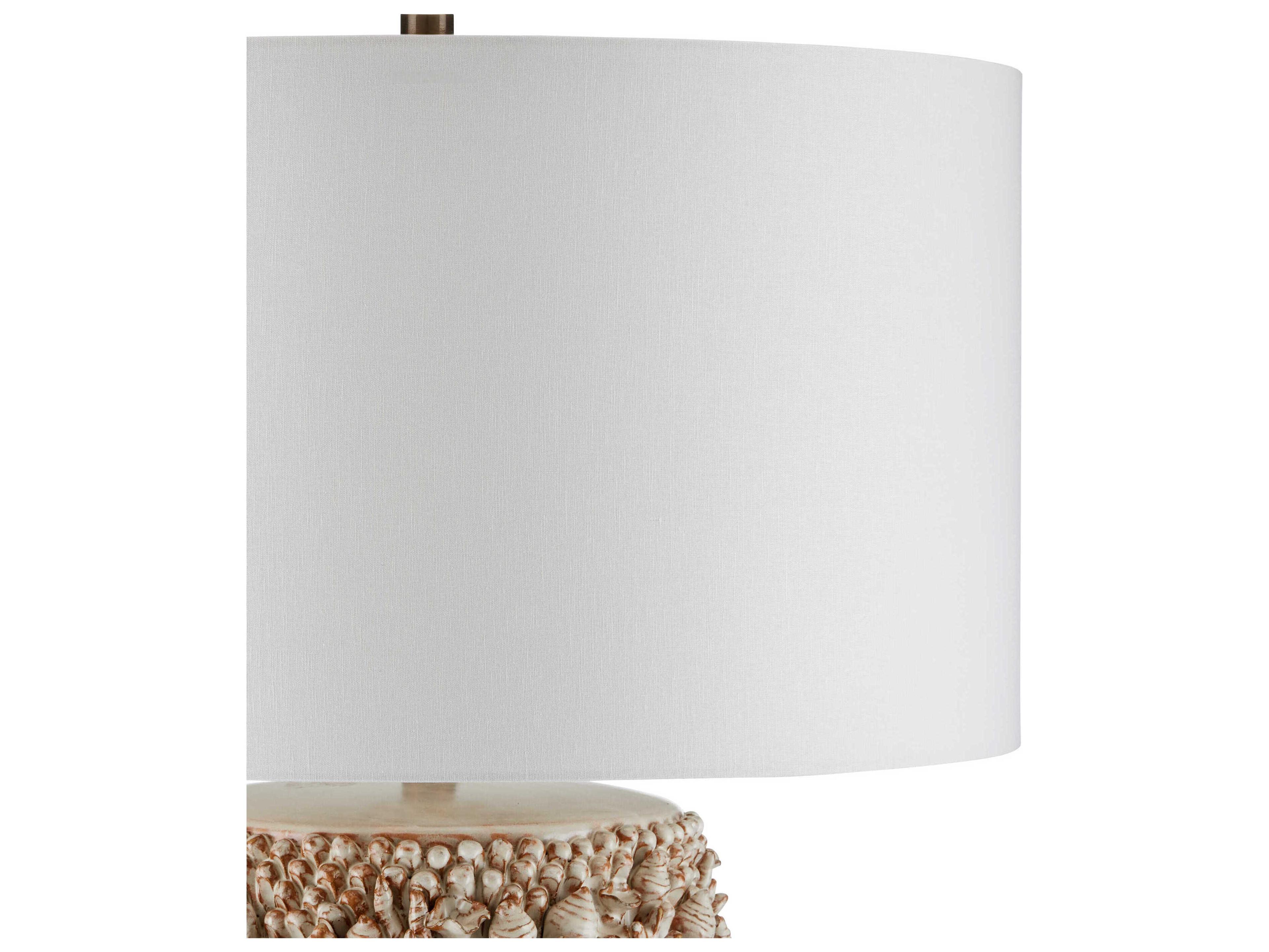 Currey & Company Corfu Milky White Buffet Lamp
