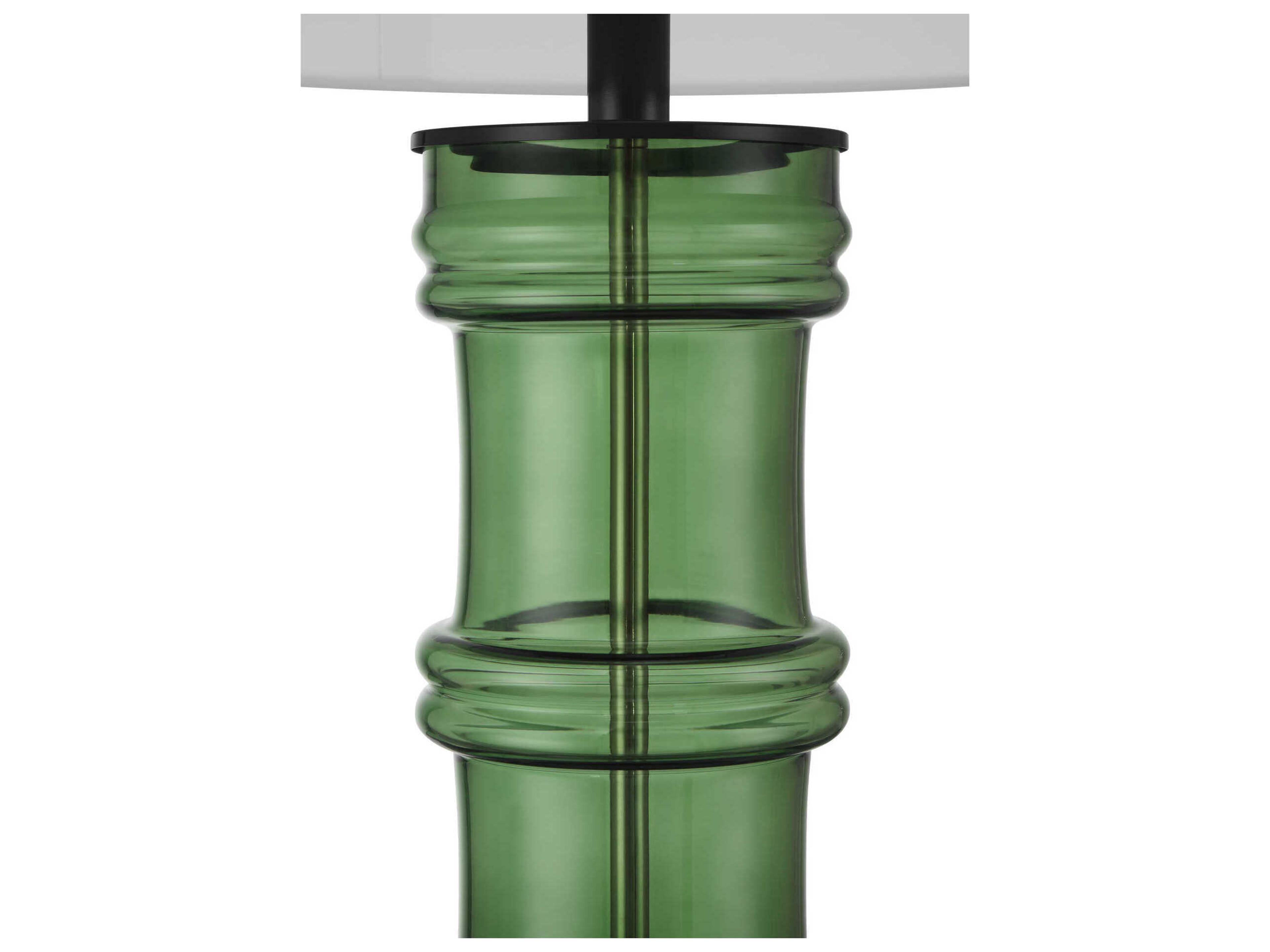 Currey & Company Balsam Green Glossy Black Buffet Lamp