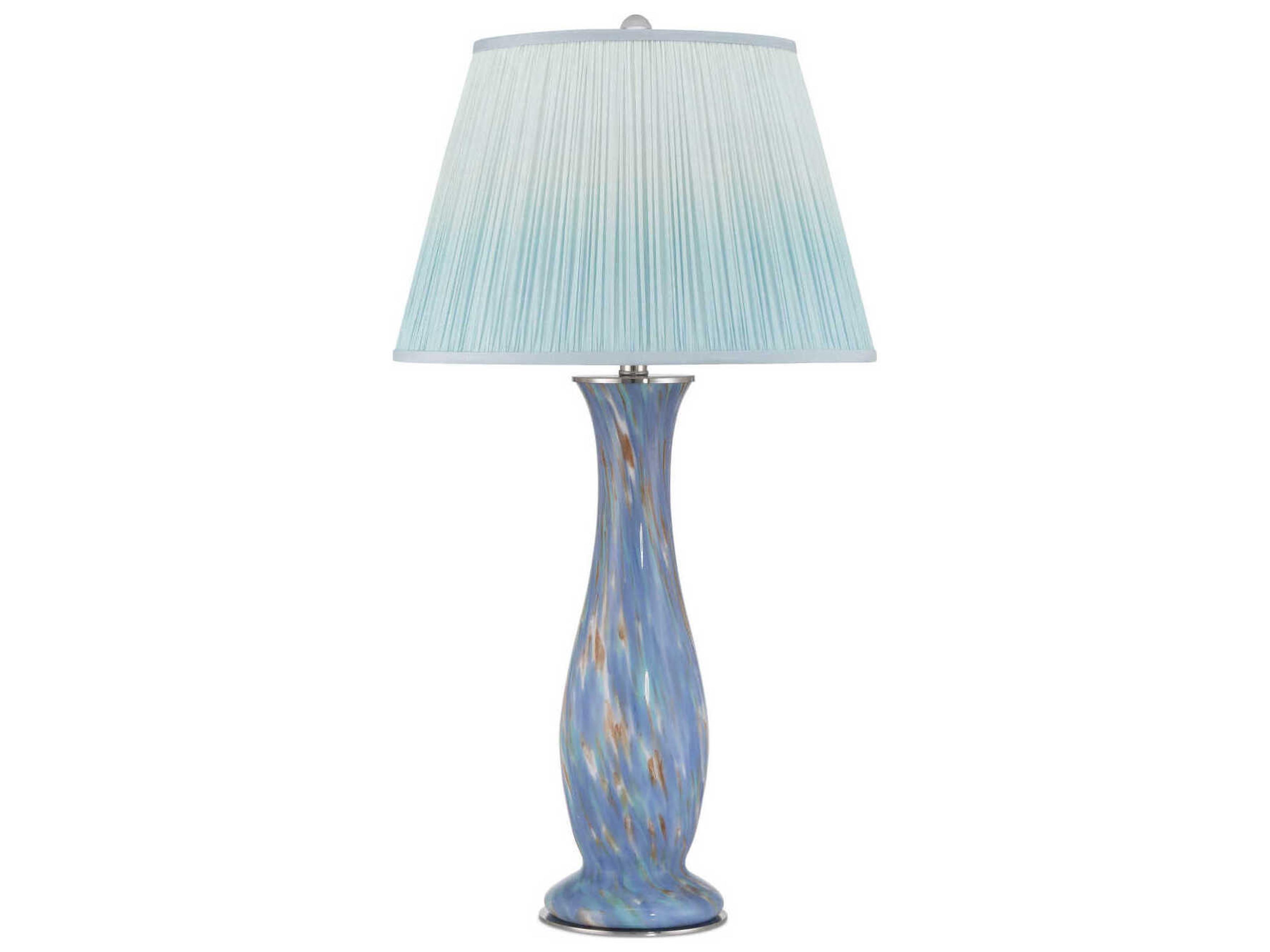 Currey & Company Lapis Blue Pale Brown Buffet Lamp