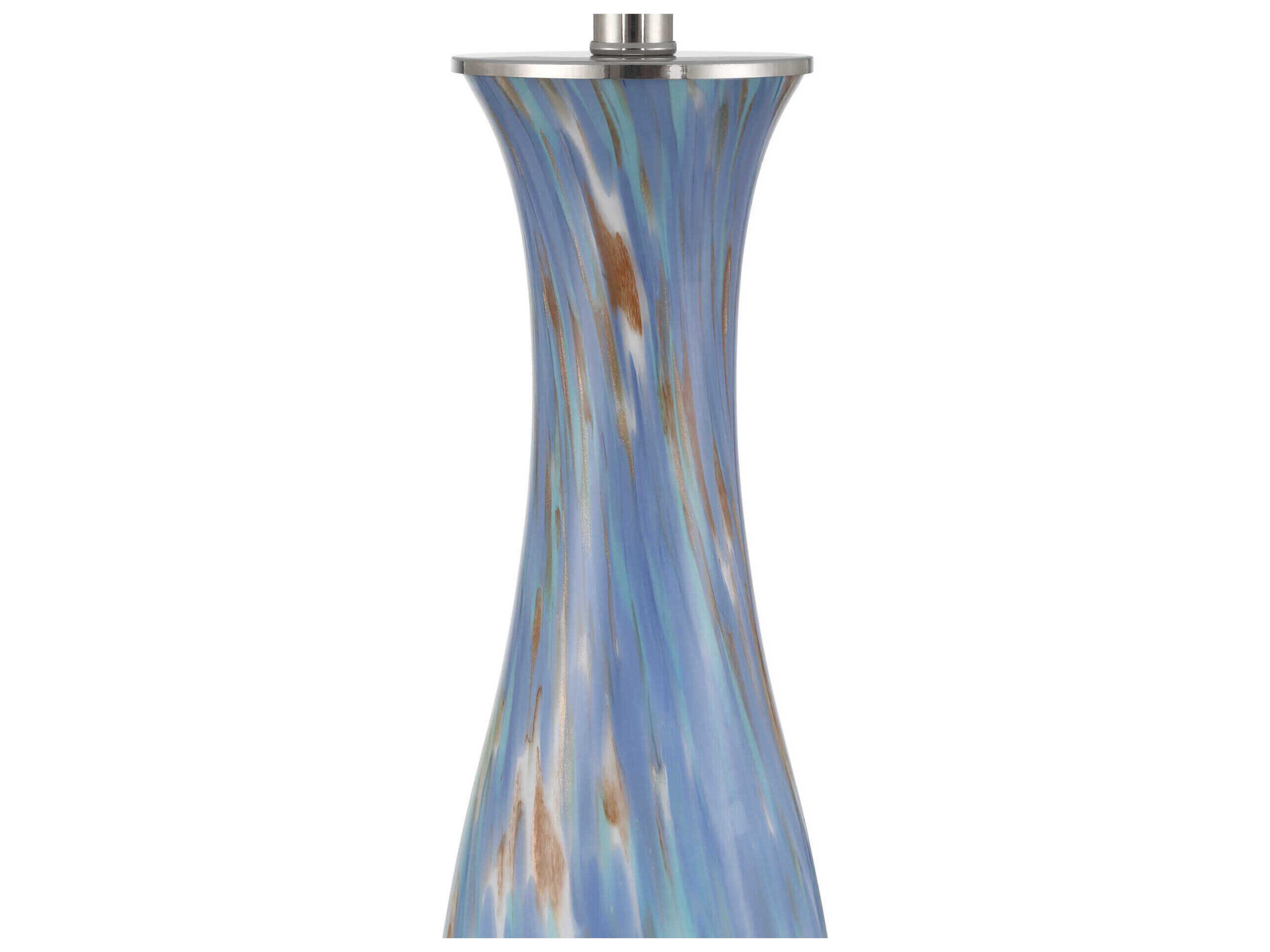 Currey & Company Lapis Blue Pale Brown Buffet Lamp