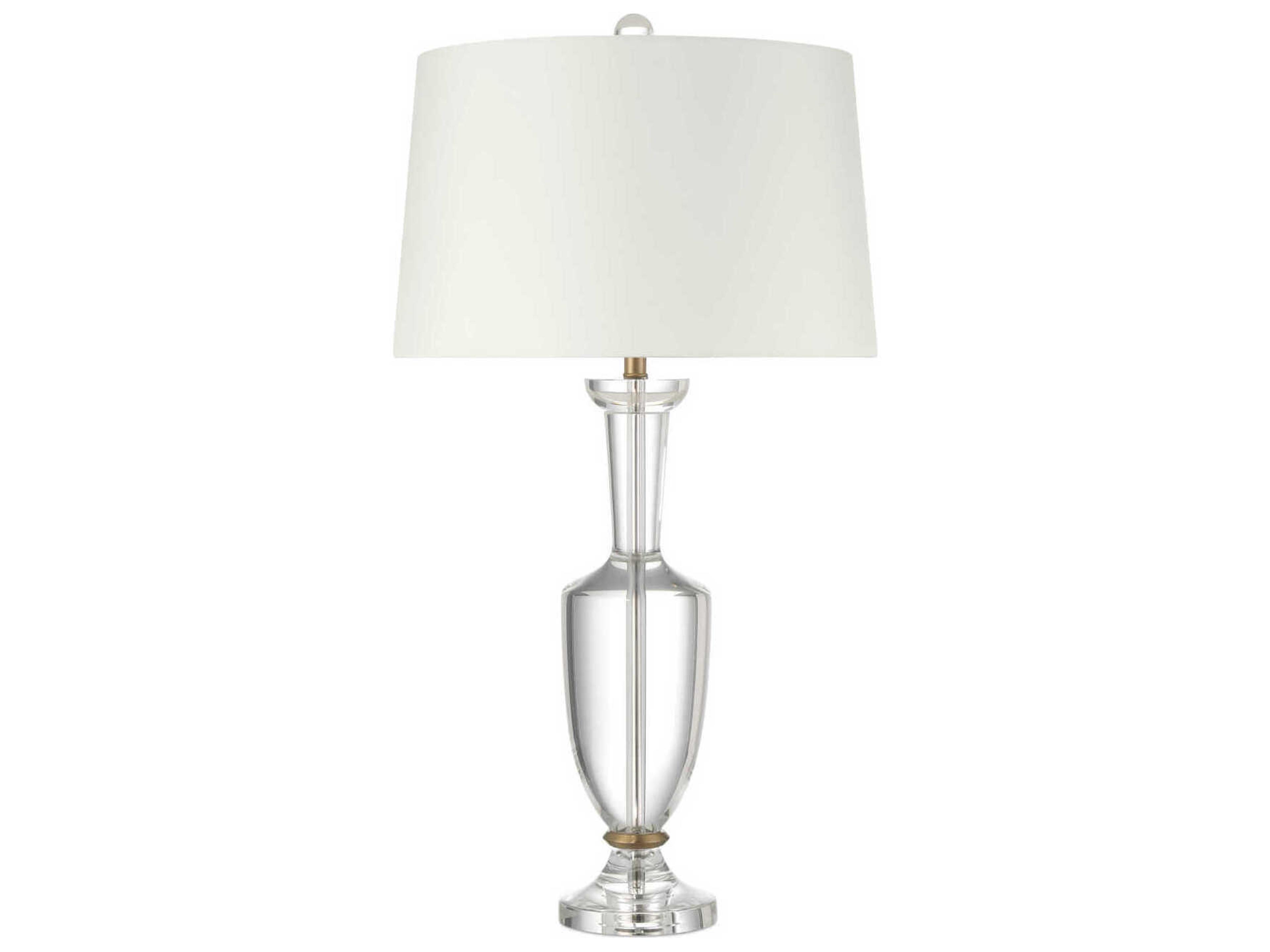 Currey & Company Classico Clear Natural Brass Buffet Lamp
