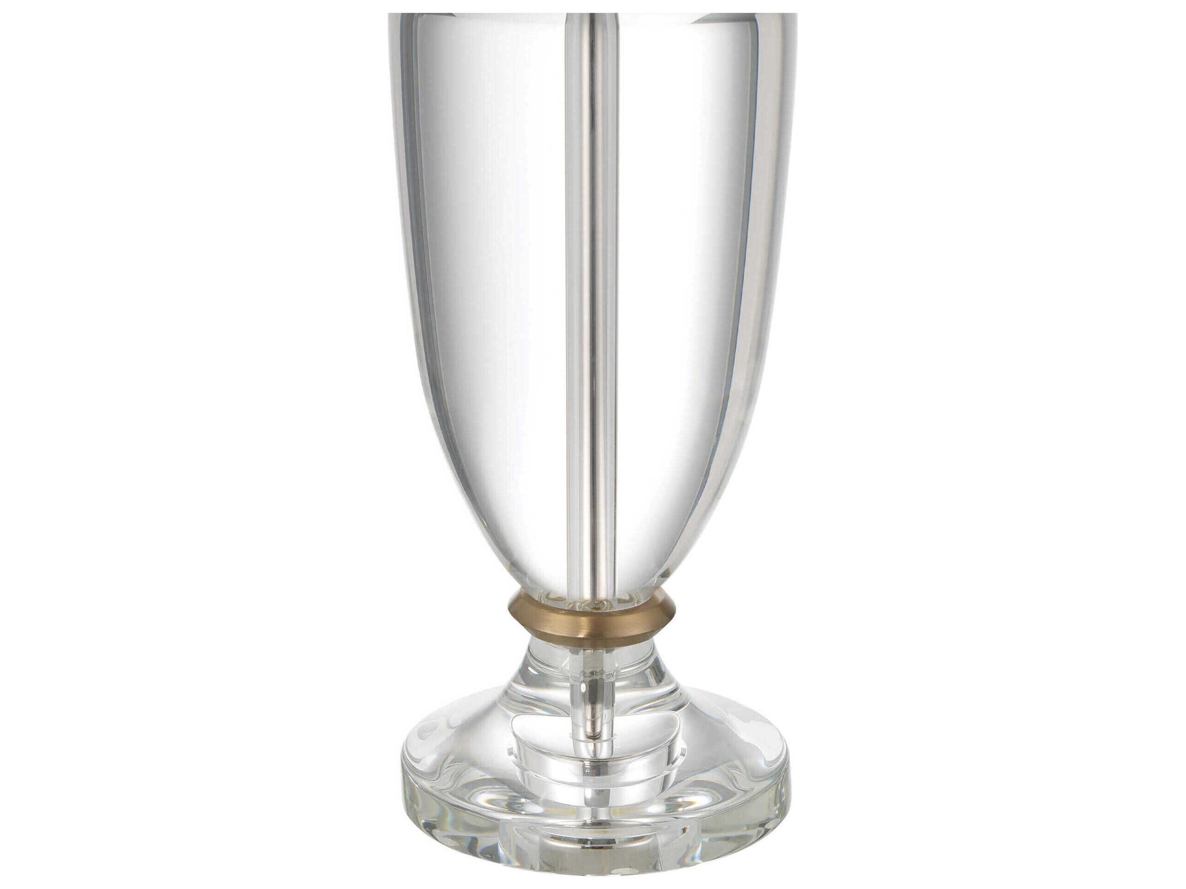 Currey & Company Classico Clear Natural Brass Buffet Lamp