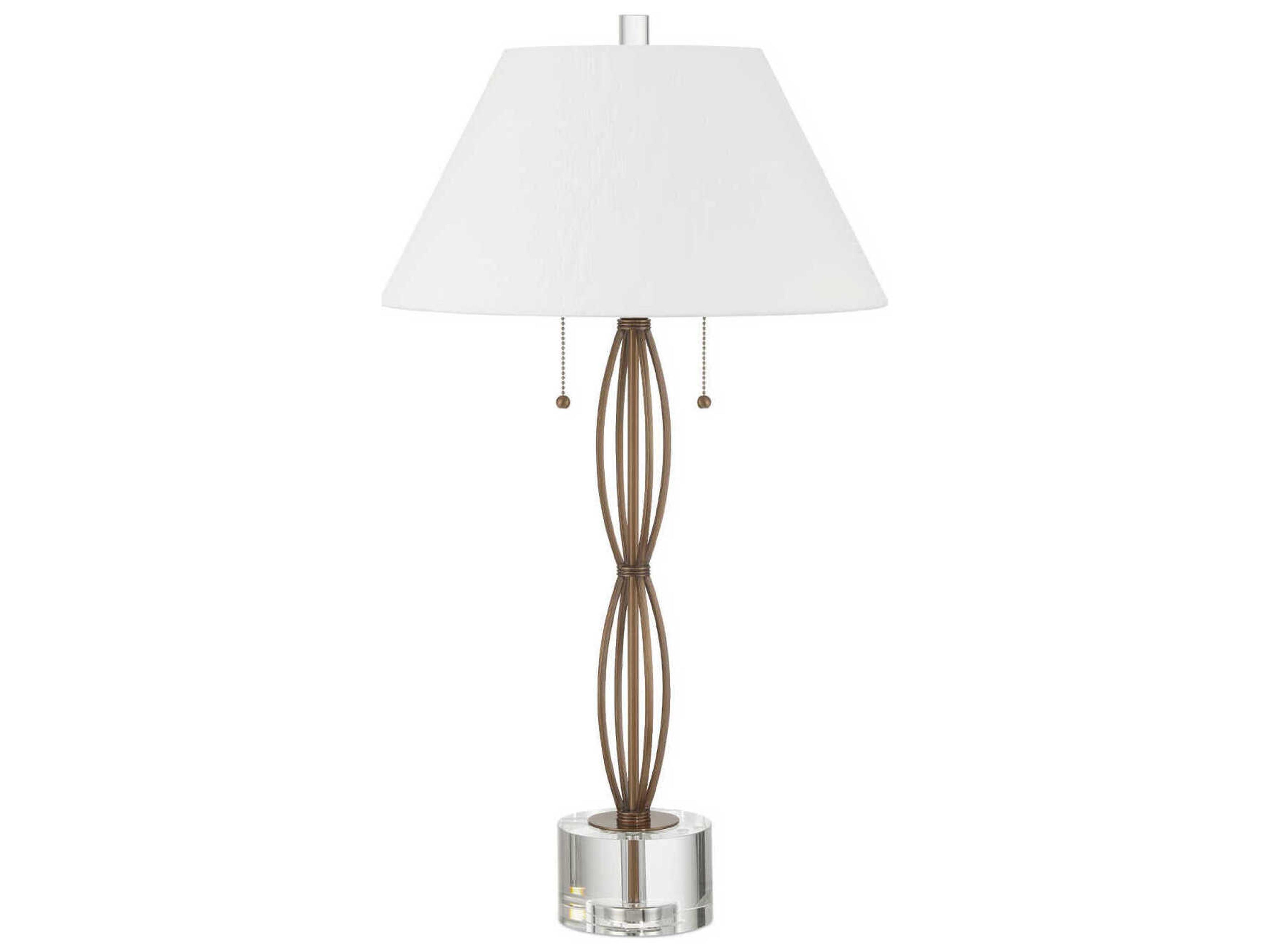 Currey & Company Mizner Antique Brass Buffet Lamp