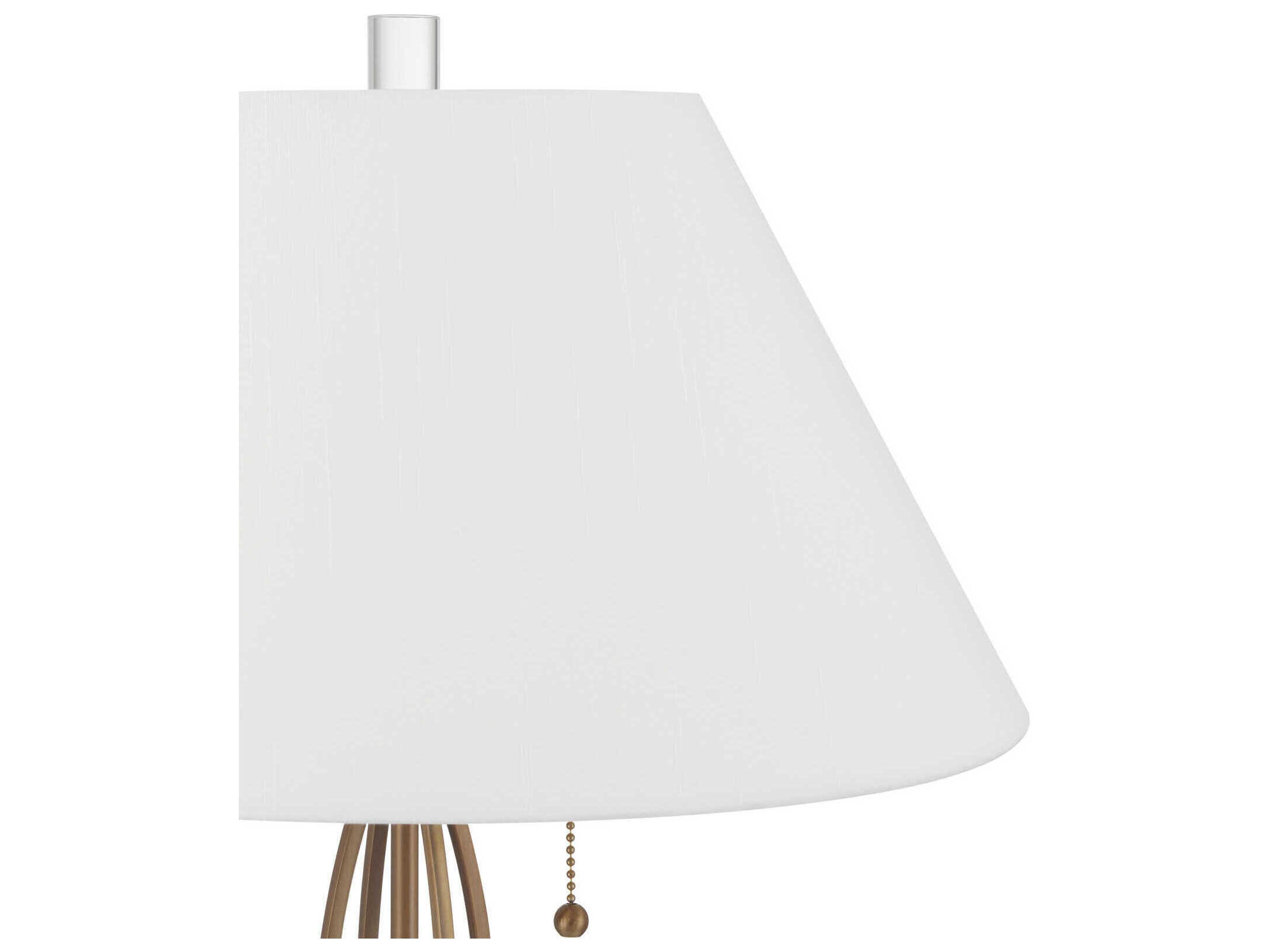 Currey & Company Mizner Antique Brass Buffet Lamp