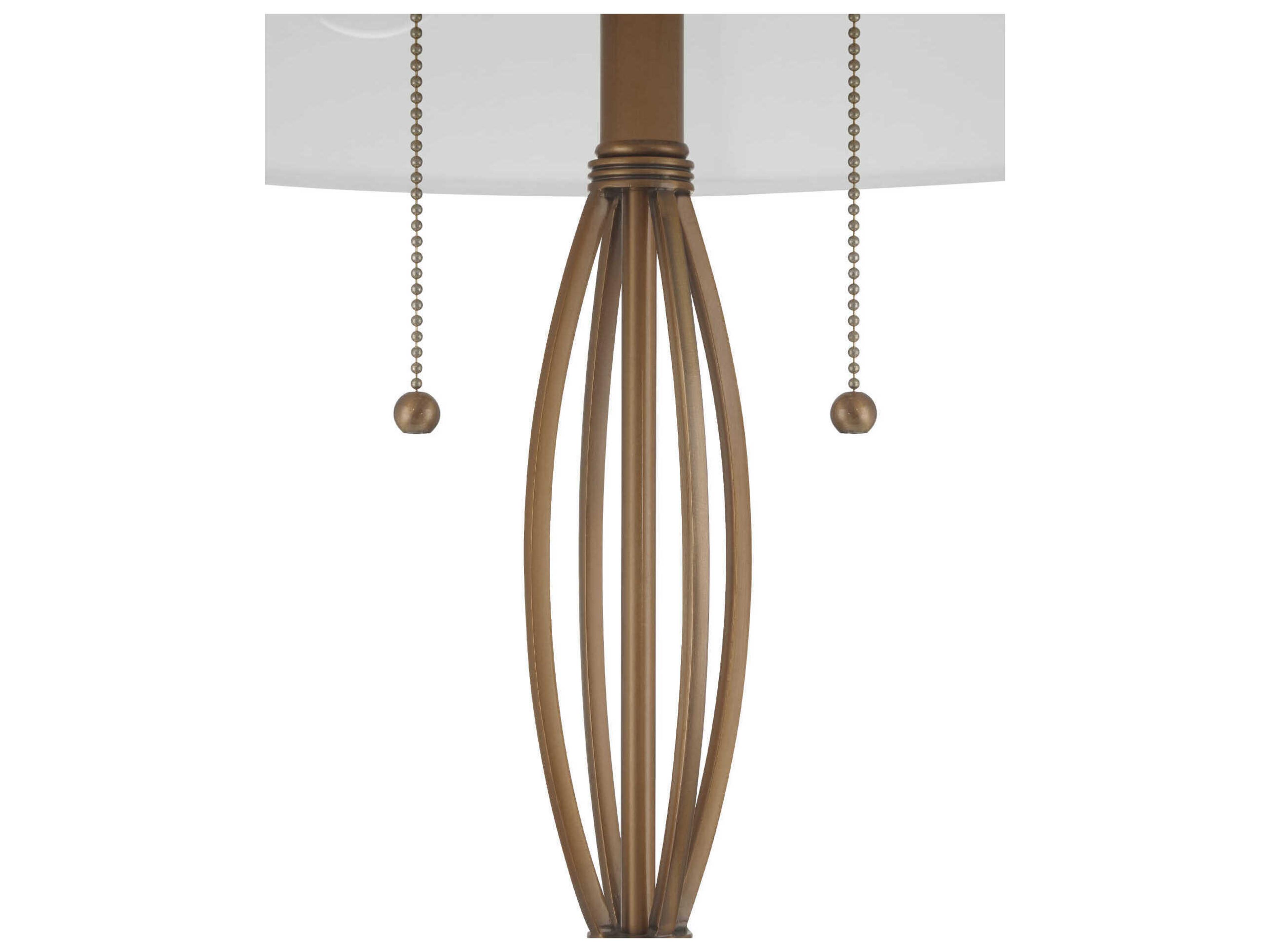 Currey & Company Mizner Antique Brass Buffet Lamp