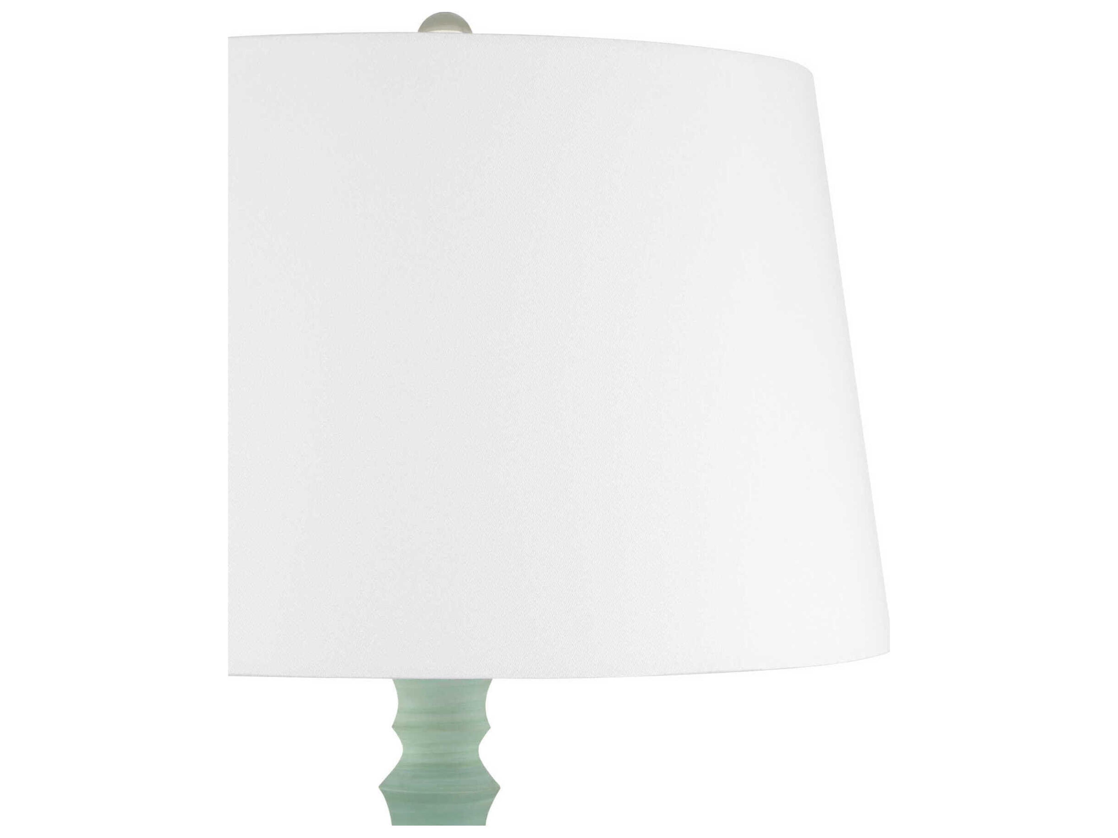 Currey & Company Happy 1-Light Brown Light Blue Buffet Lamp
