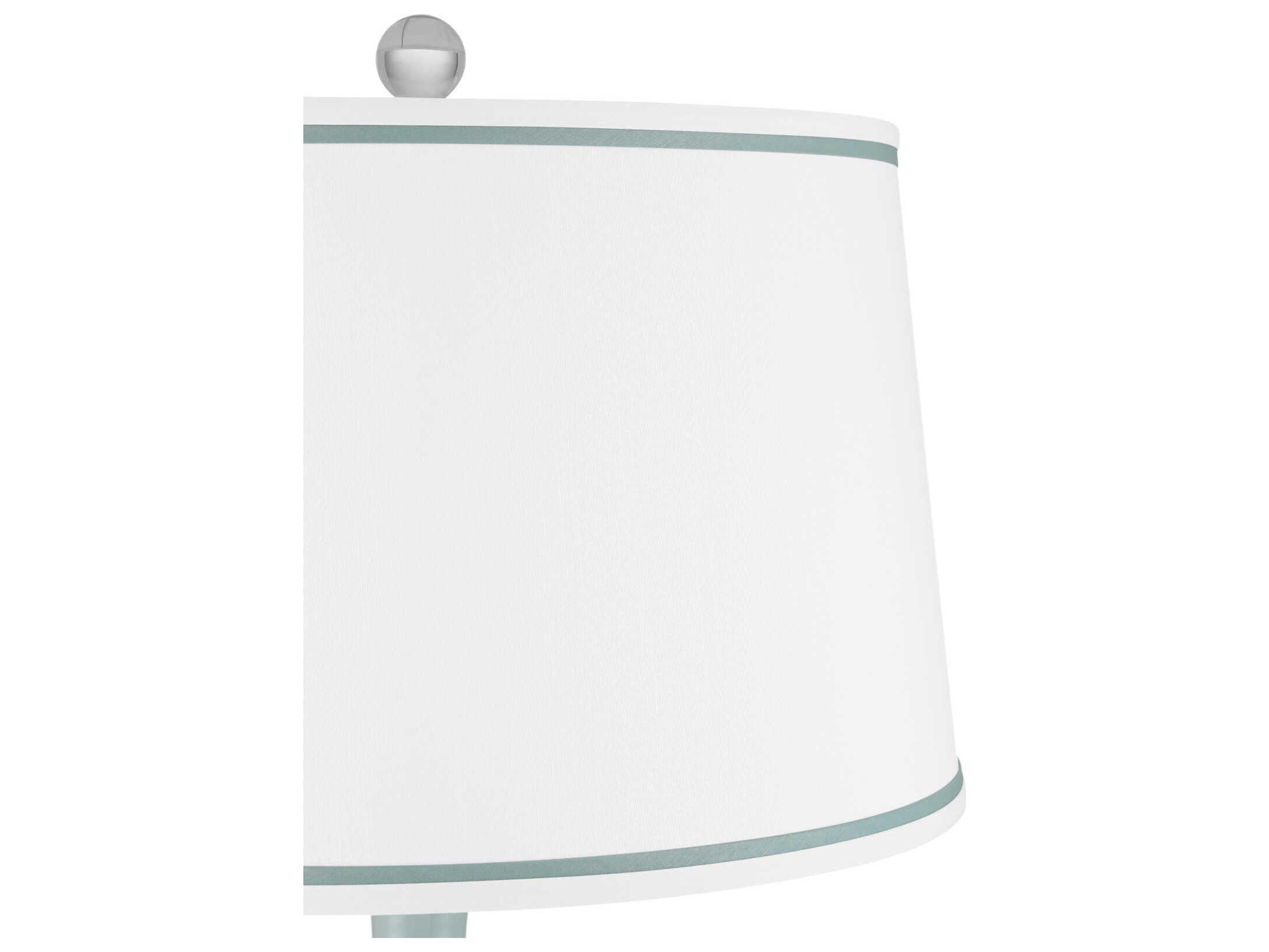 Currey & Company Ketty White Light Blue Buffet Lamp