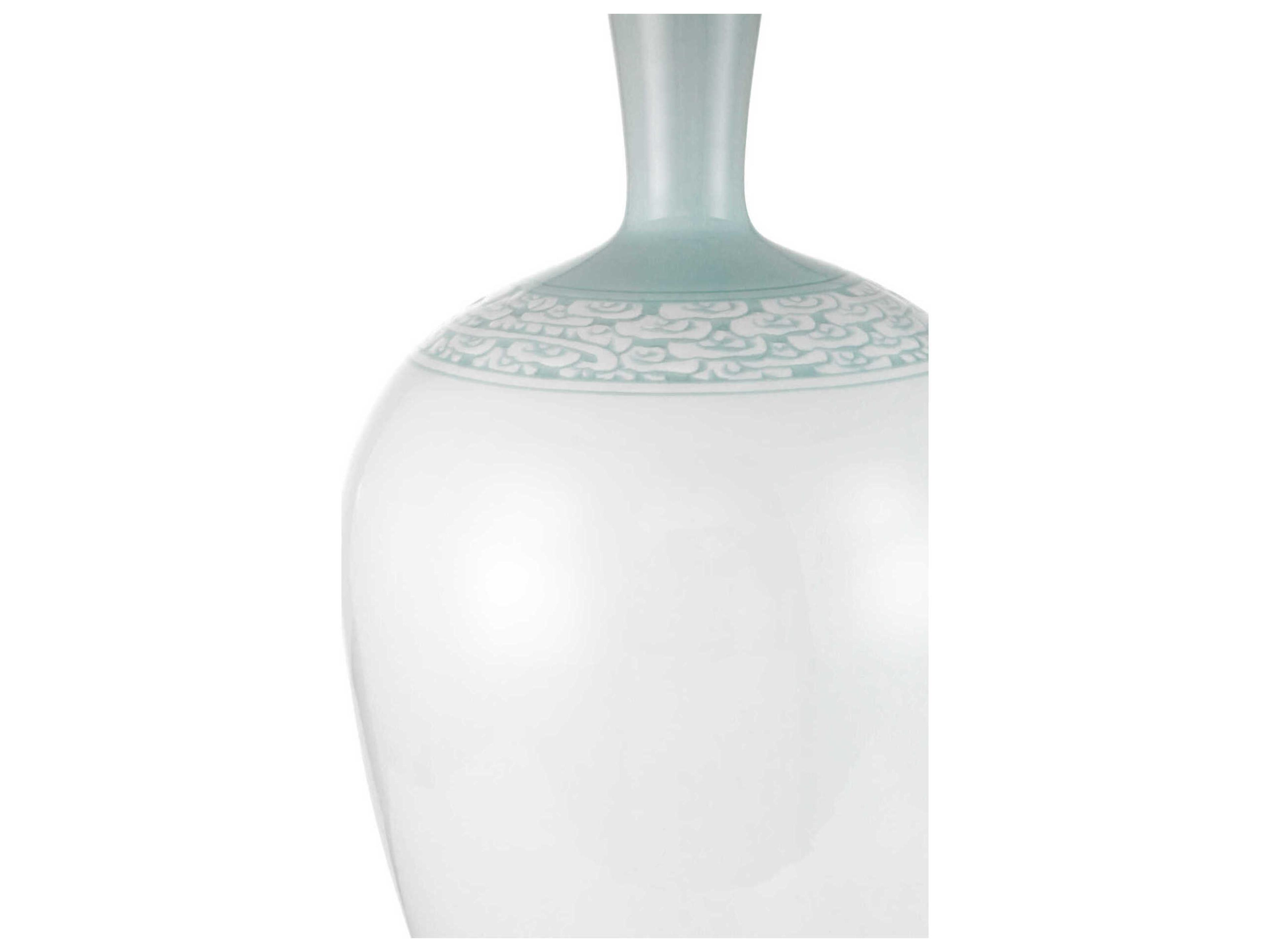 Currey & Company Ketty White Light Blue Buffet Lamp