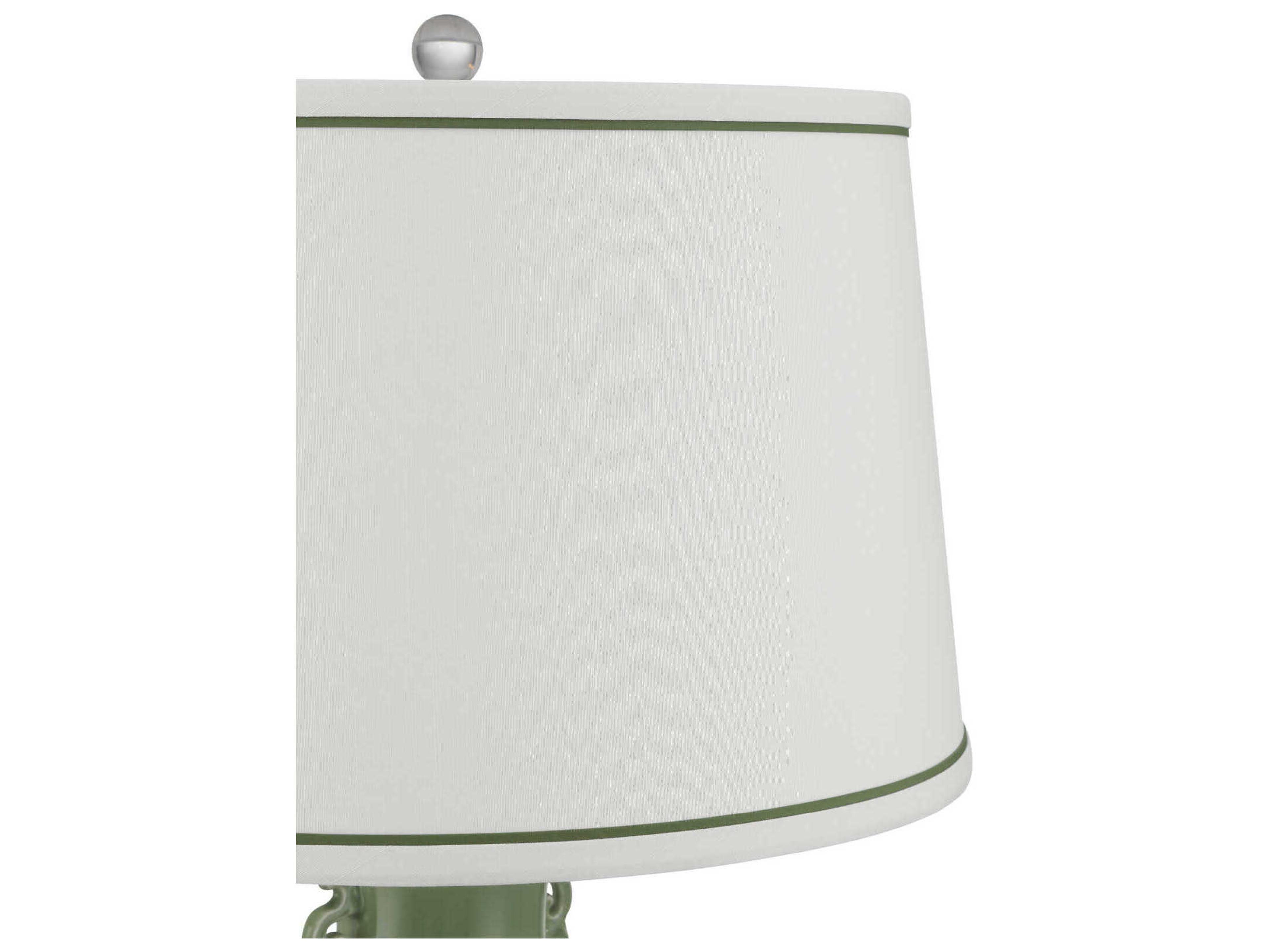 Currey & Company Londonderry Green Clear Buffet Lamp