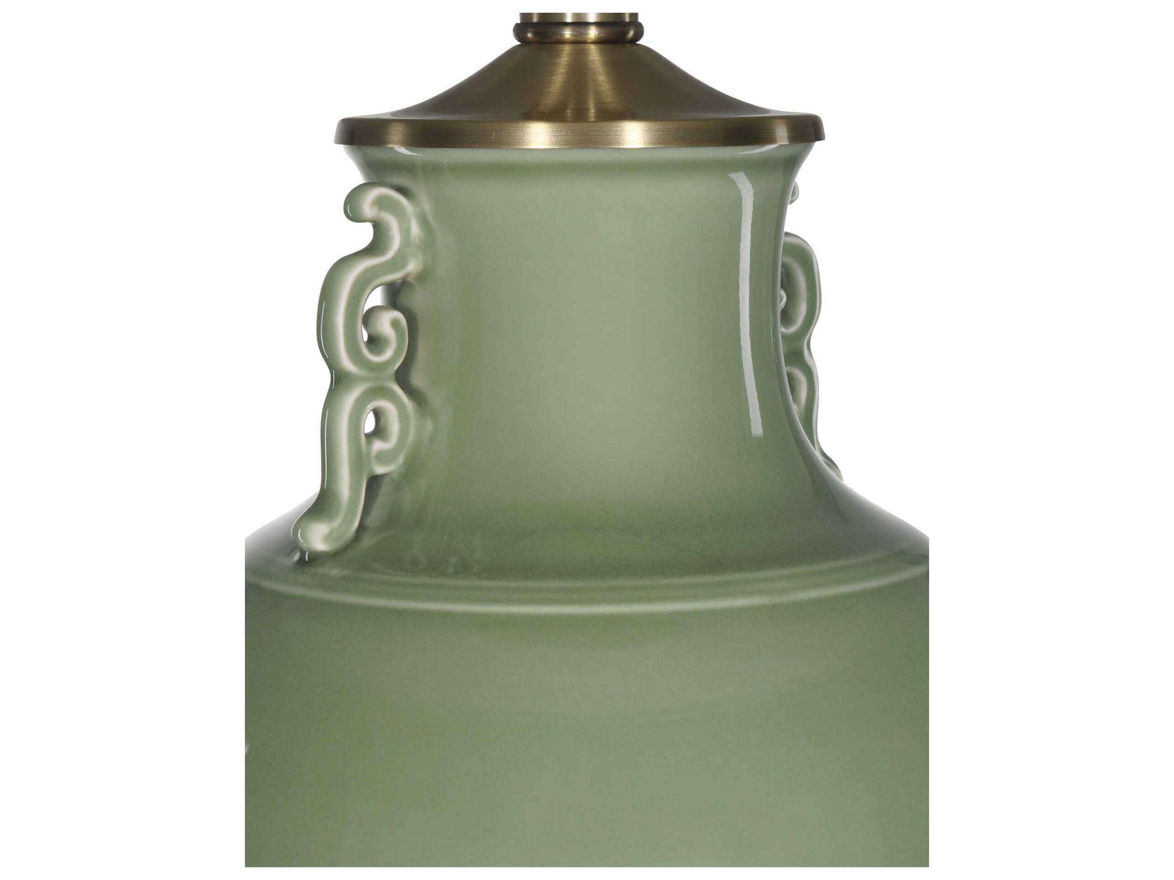 Currey & Company Londonderry Green Clear Buffet Lamp