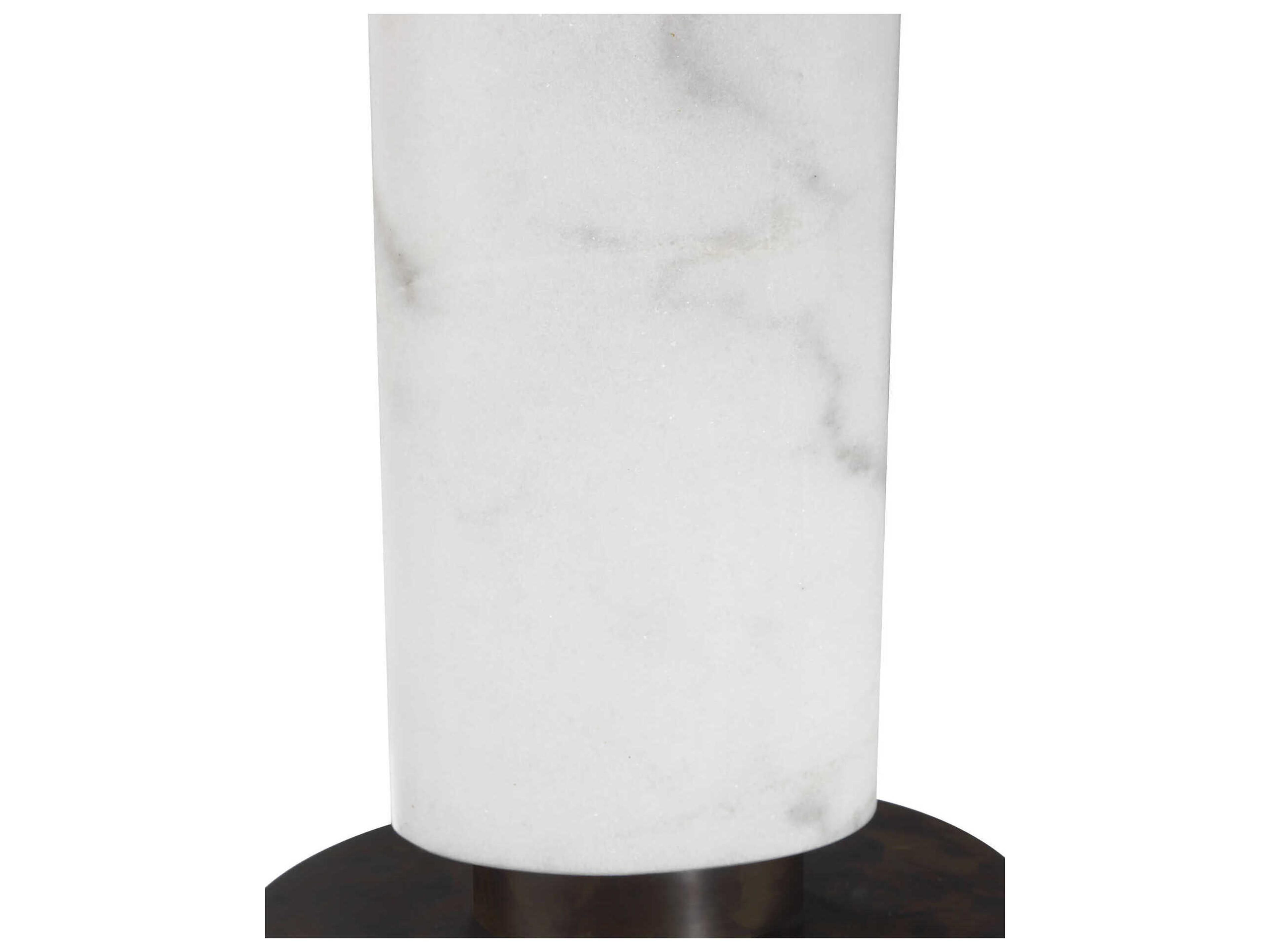 Currey & Company Stanhope White Bronze Linen Buffet Lamp