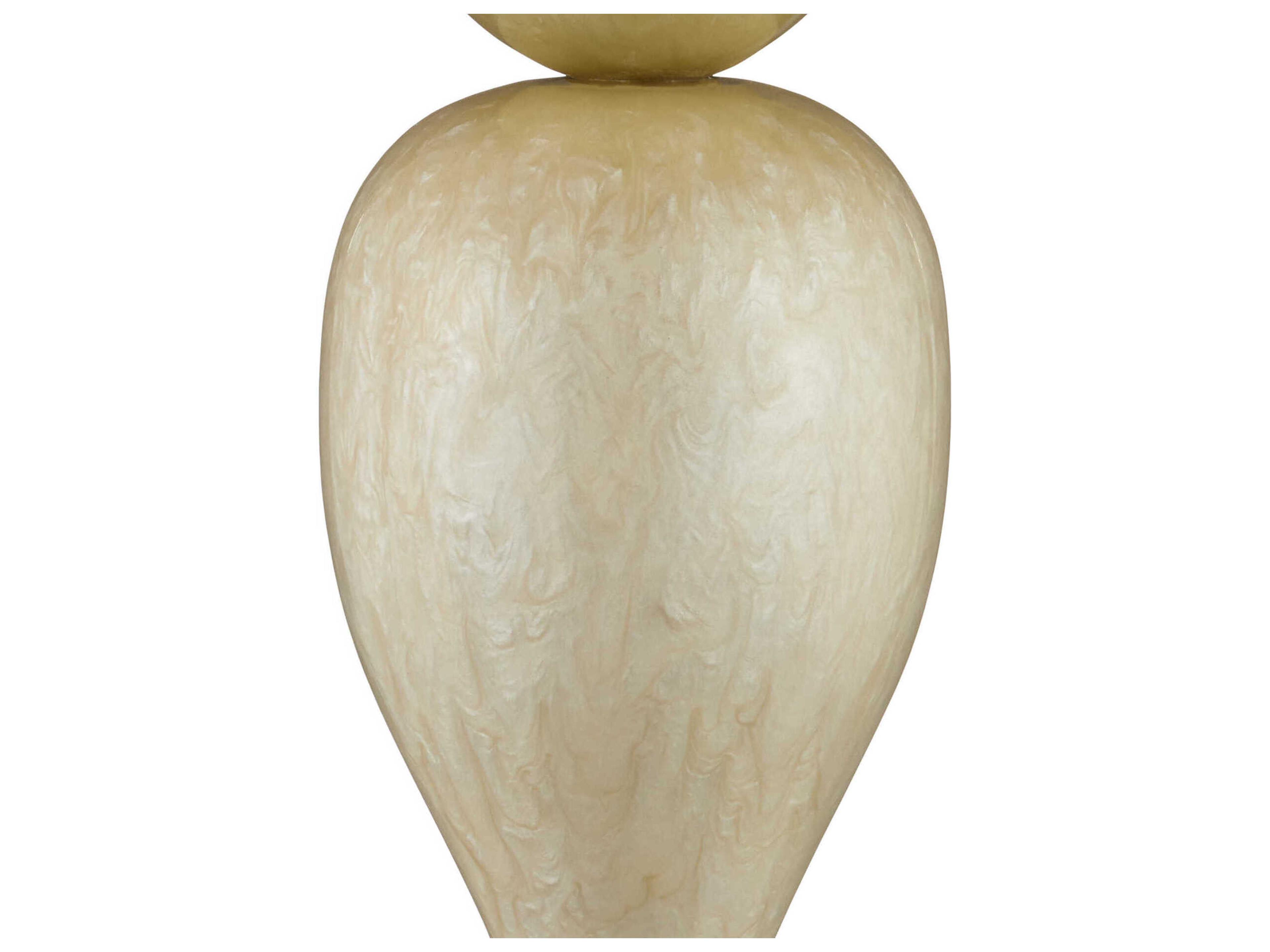 Currey & Company Hutson Warm Ivory Light Olive Egg Shell Cotton Linen Off White Buffet Lamp