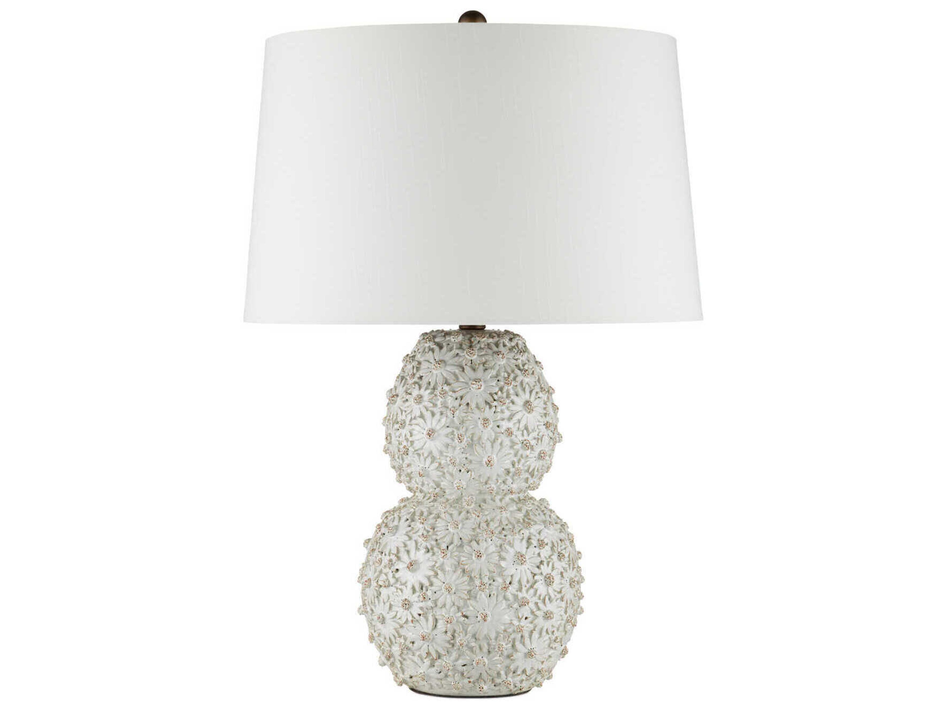 Currey & Company Jessamine White Buffet Lamp
