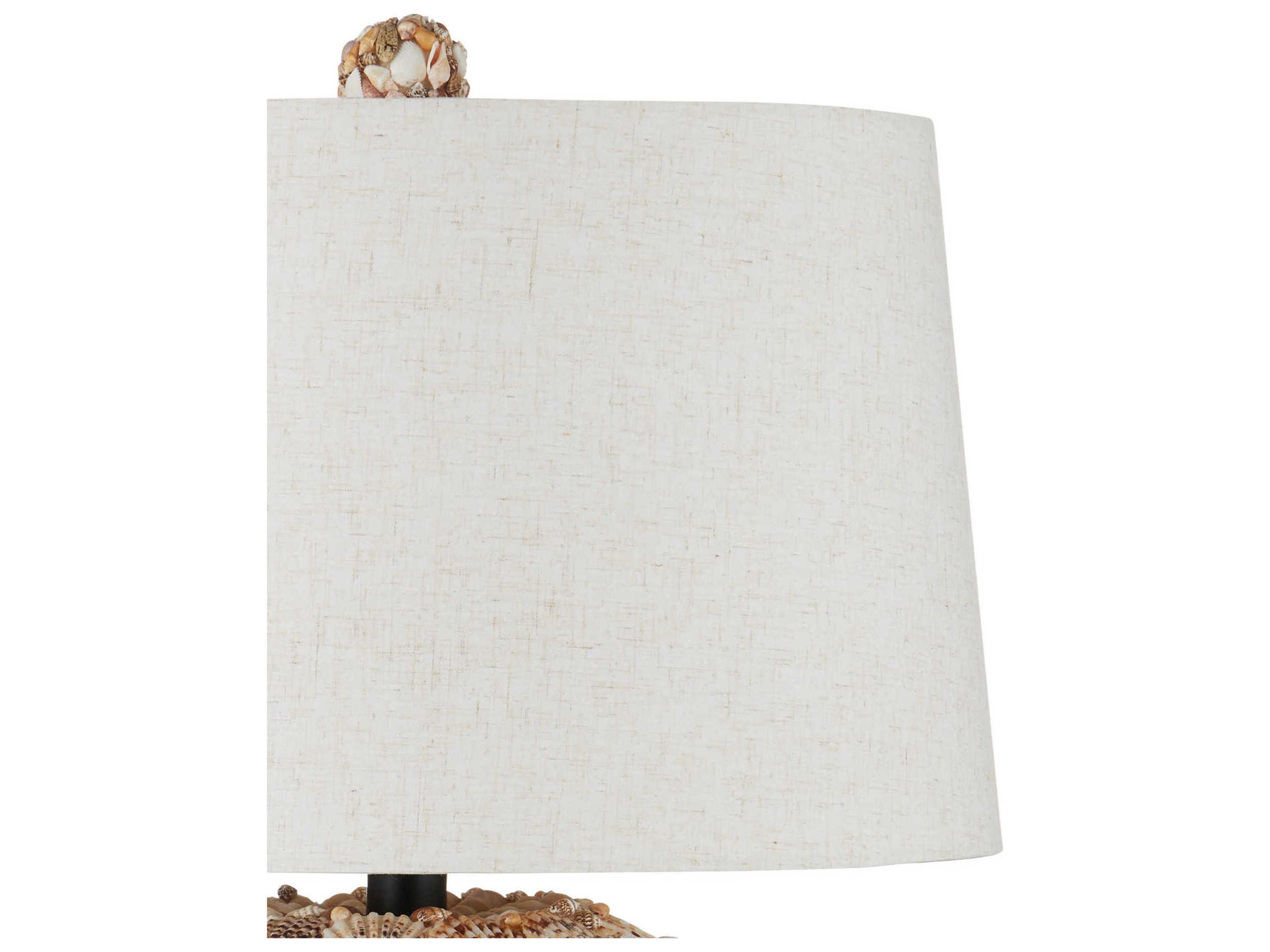 Currey & Company Seascape Natural Light Linen Brown Buffet Lamp