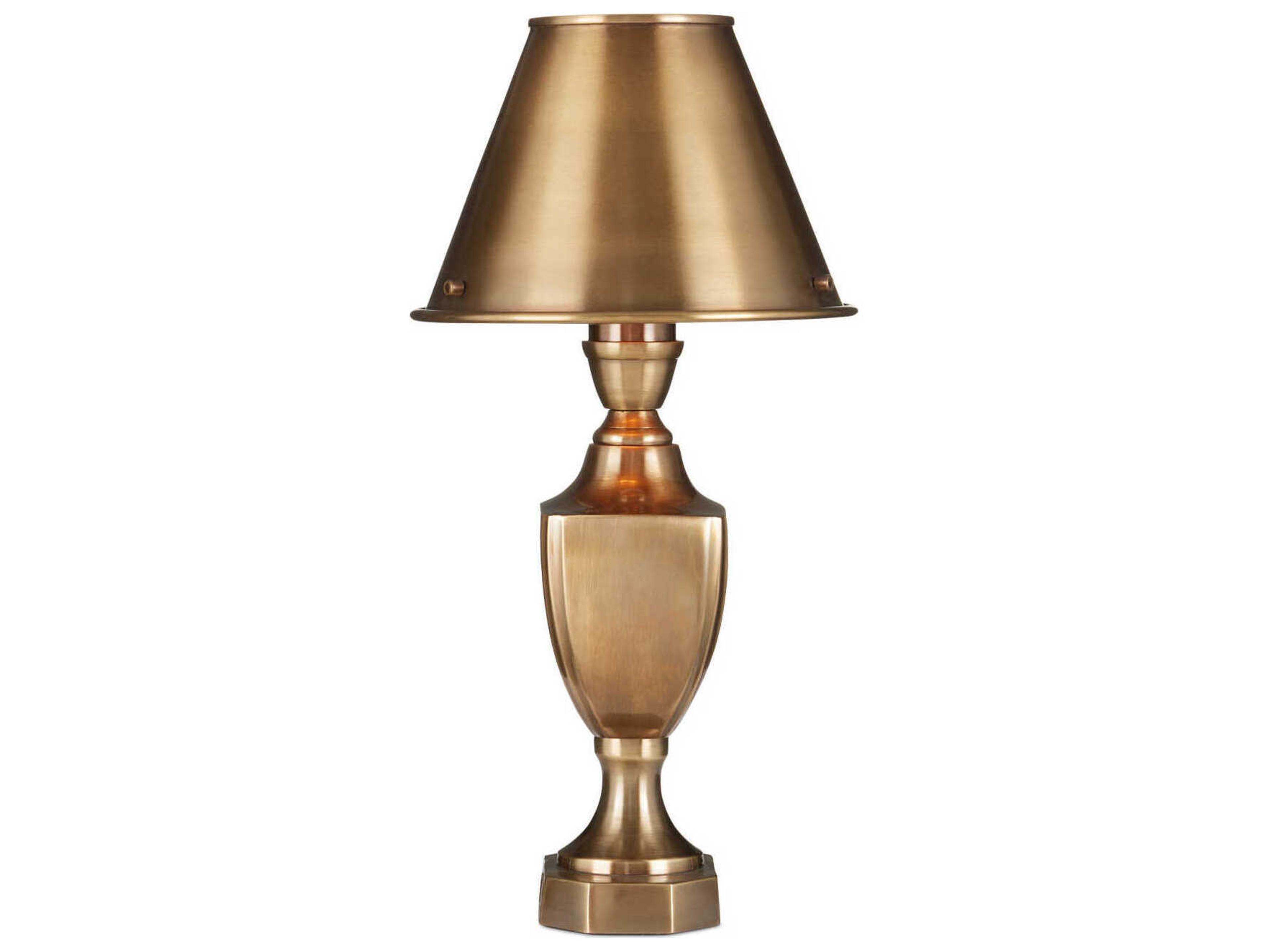 Currey & Company Waddill Antique Brass Table Lamp