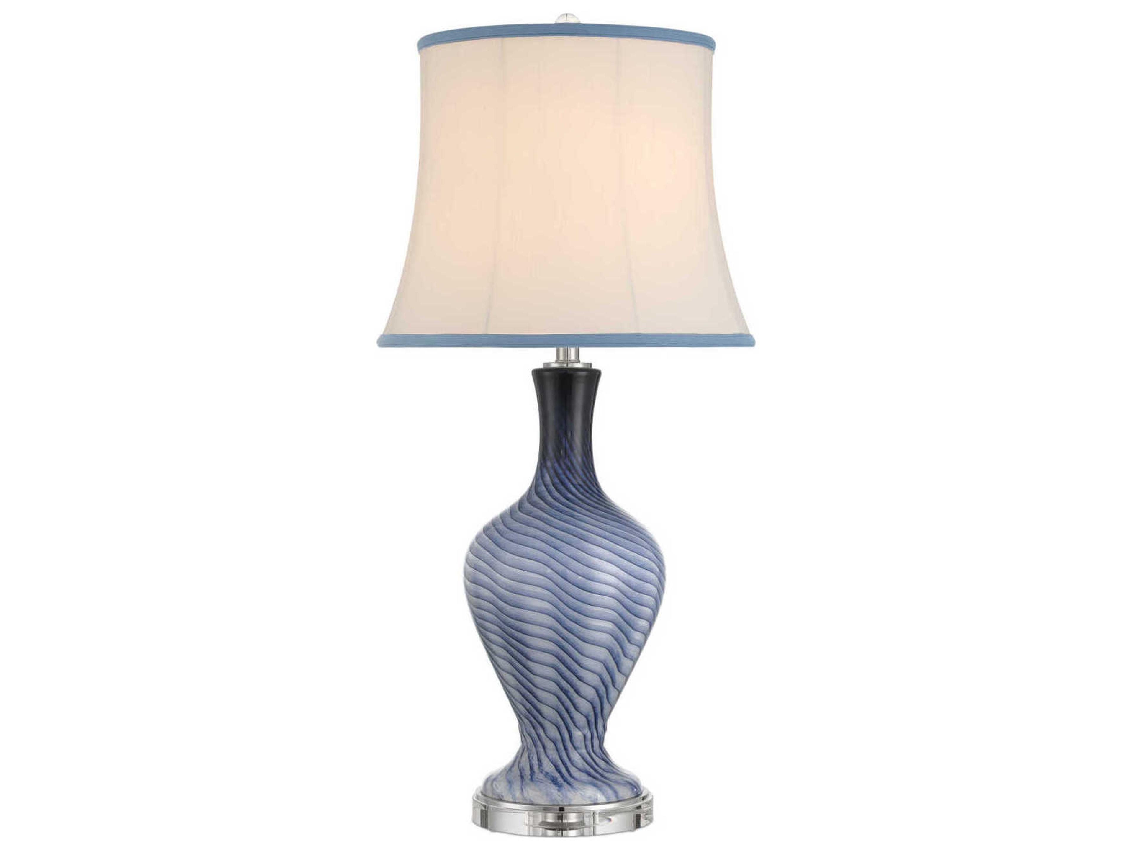 Zeta Gray Blue Buffet Lamp