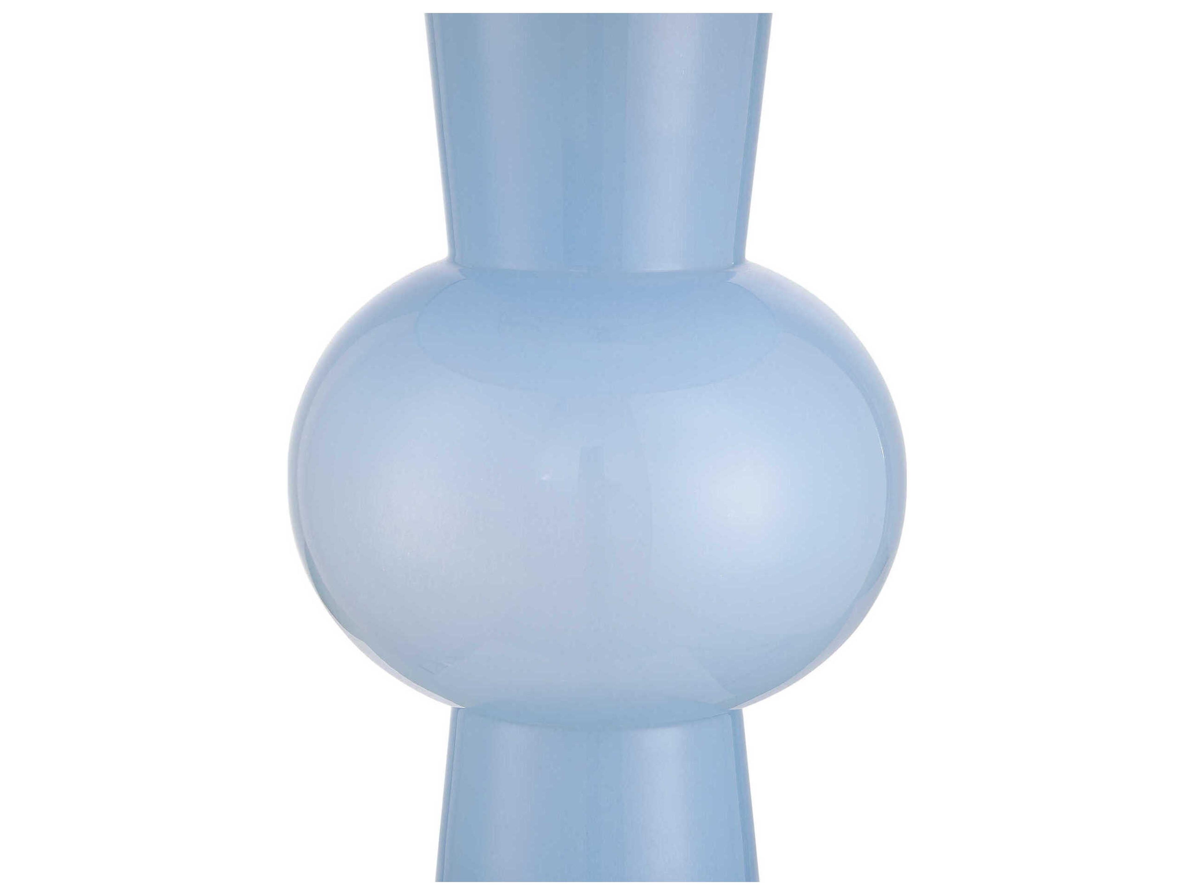 Currey & Company Duende Blue Light Polyester Clear Buffet Lamp