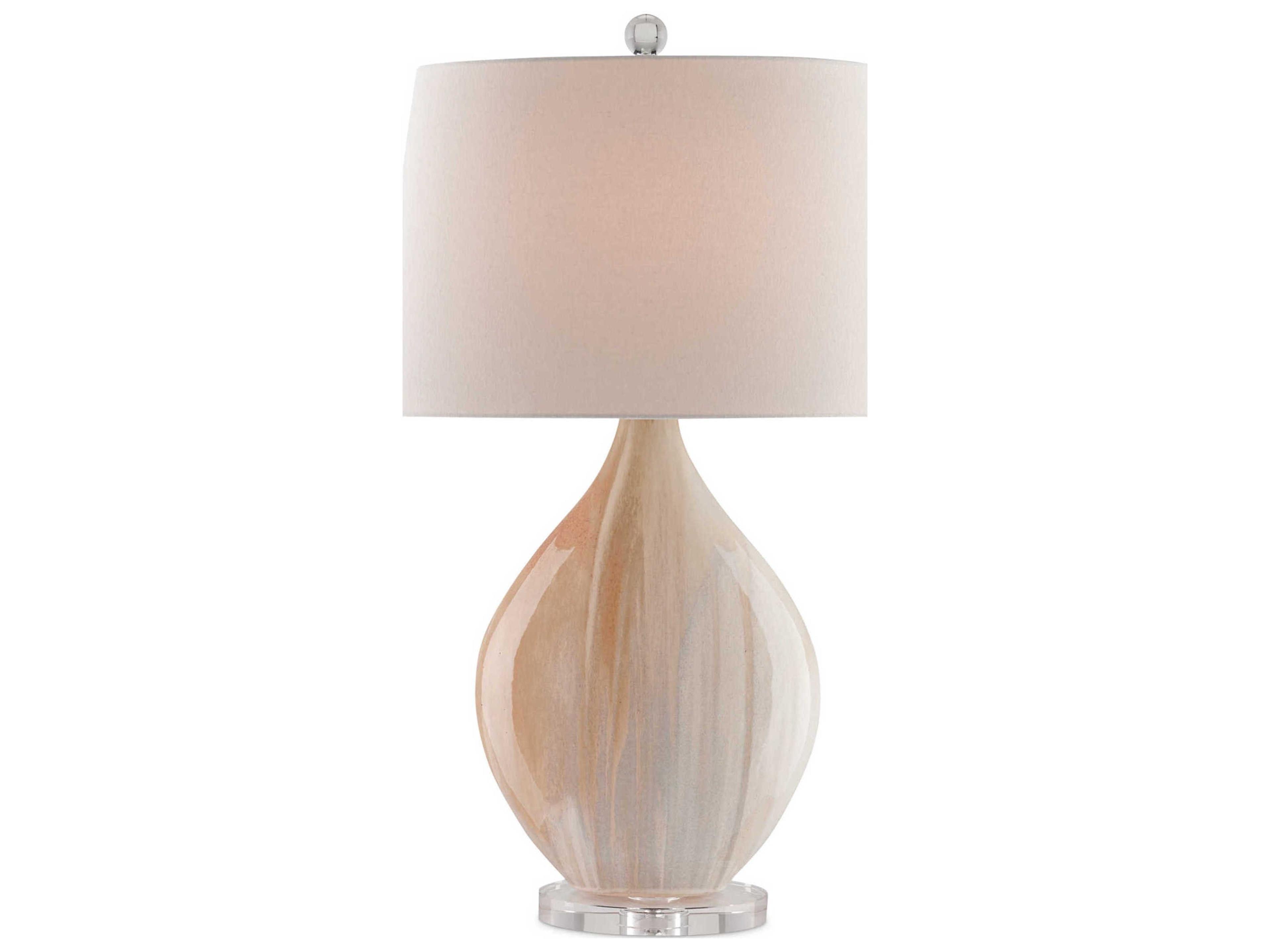 Opal Amber clear White Table Lamp
